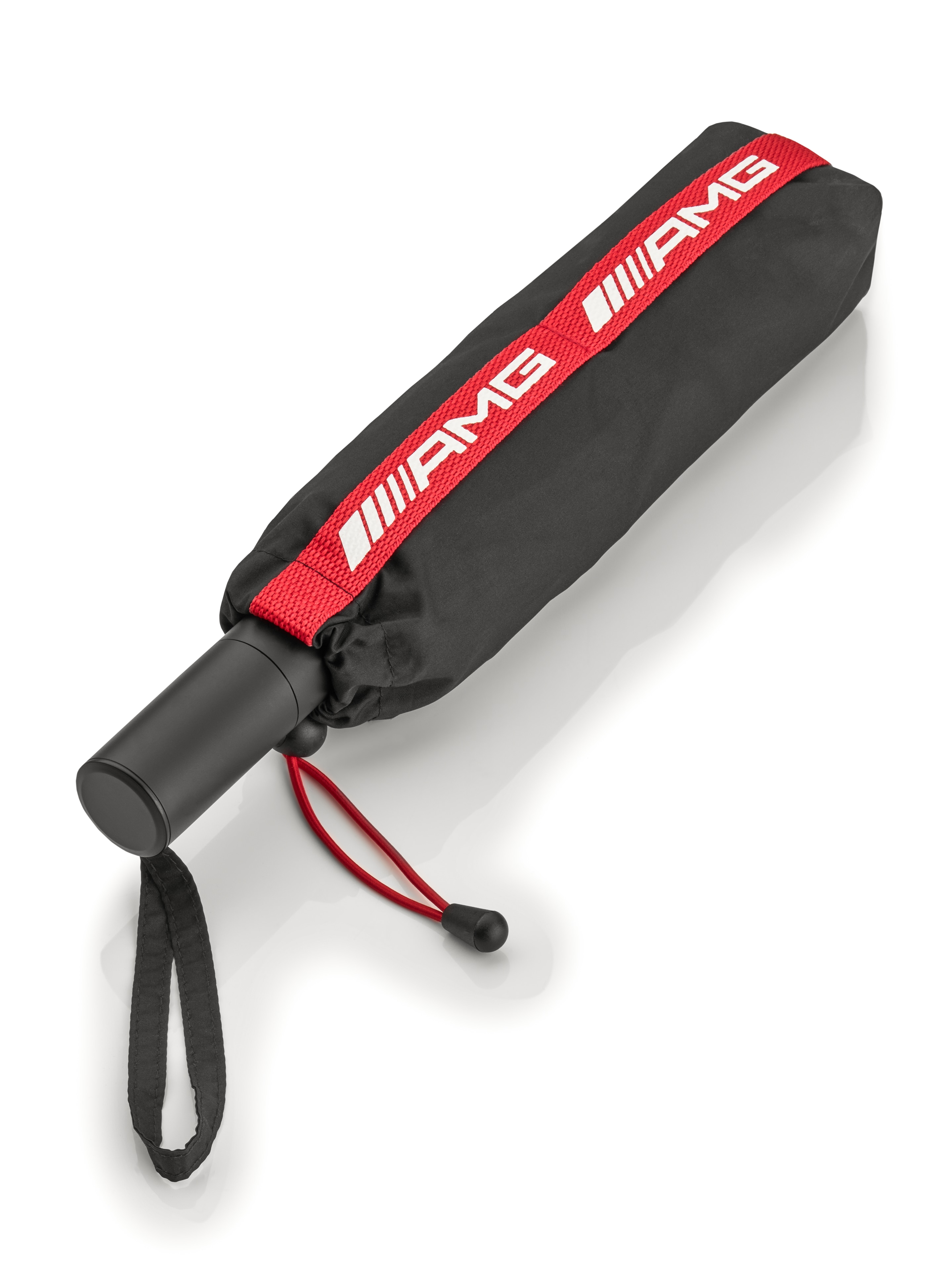 Paraguas plegable AMG - negro, Poliéster