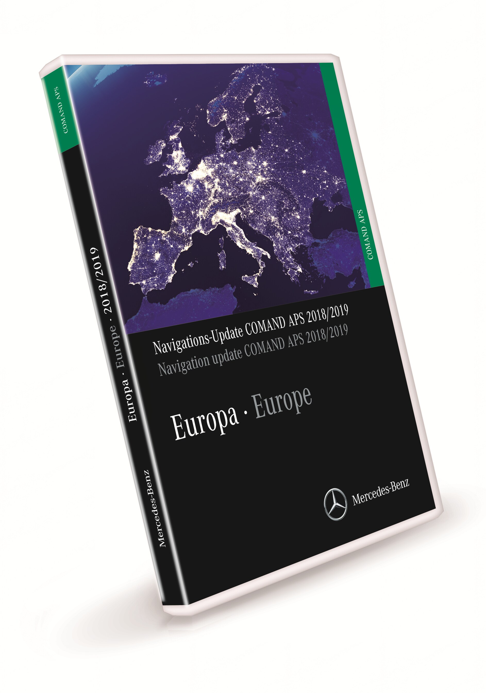 DVD de navegación, COMAND APS, Europa, Versión 2018/2019, Final Edition - verde, NTG1