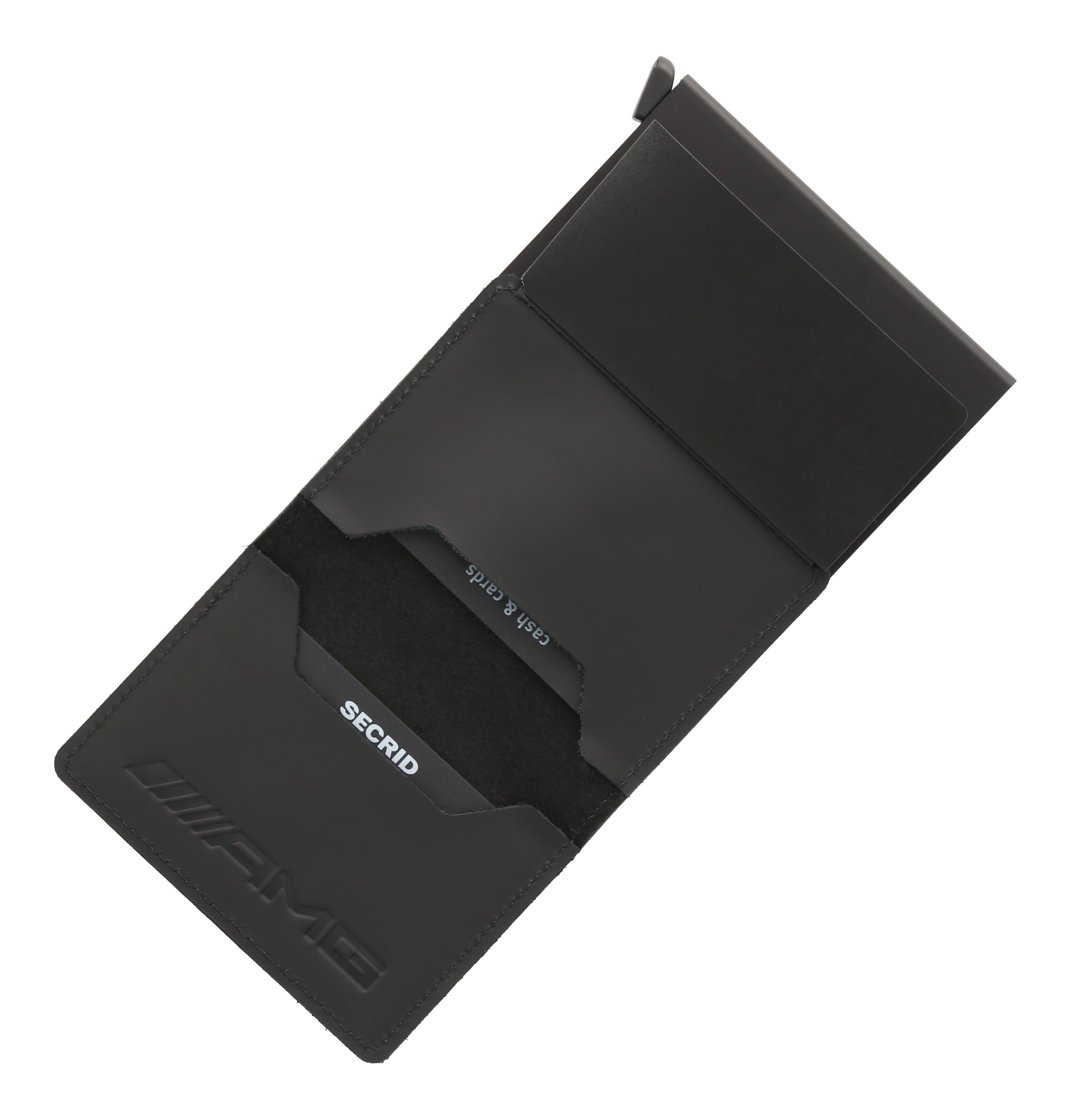Cartera estrecha AMG - negro, Cuero bovino