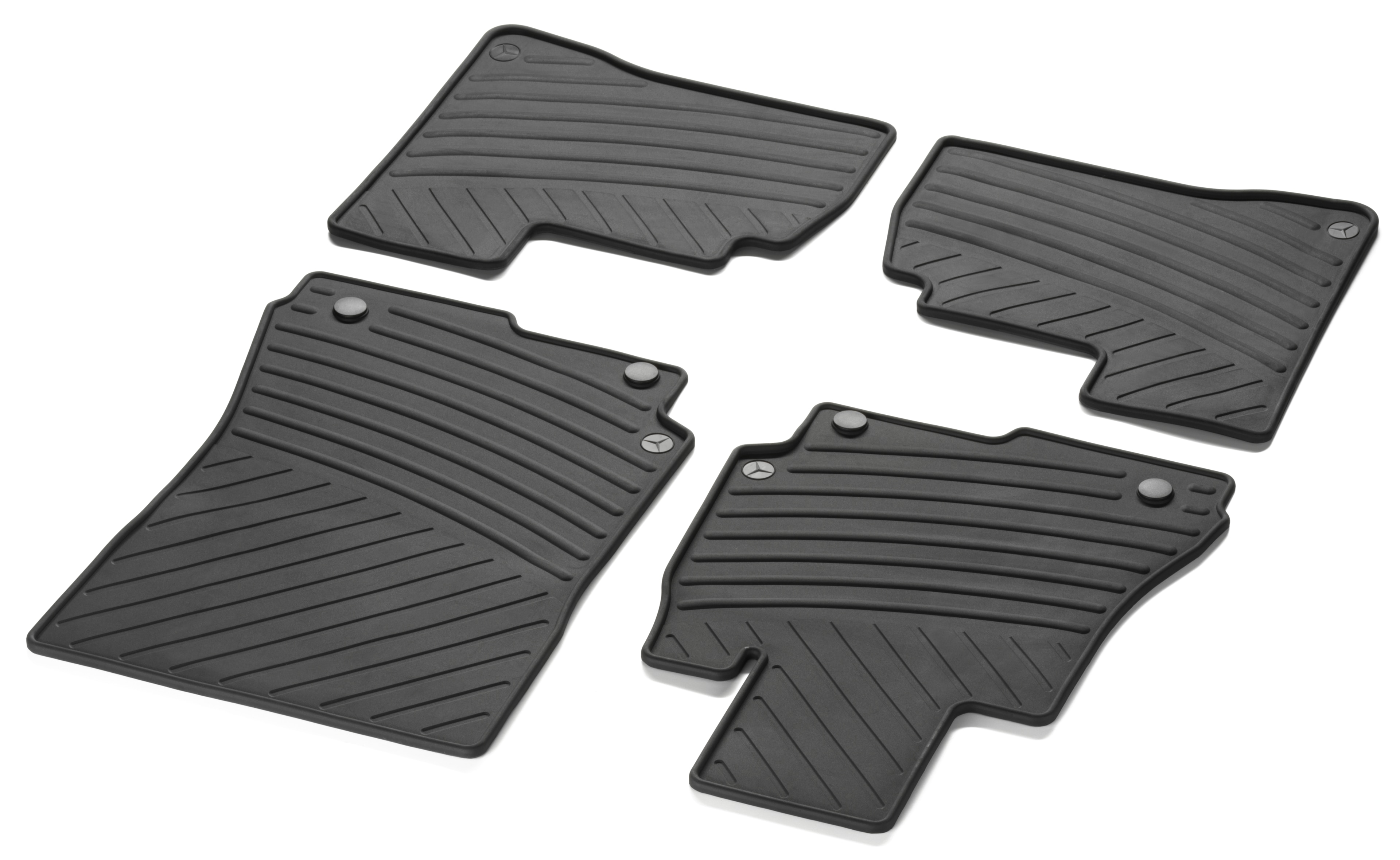 Alfombrillas impermeables CLASSIC, Kit, 4 piezas - Dirección a la izquierda, negro
