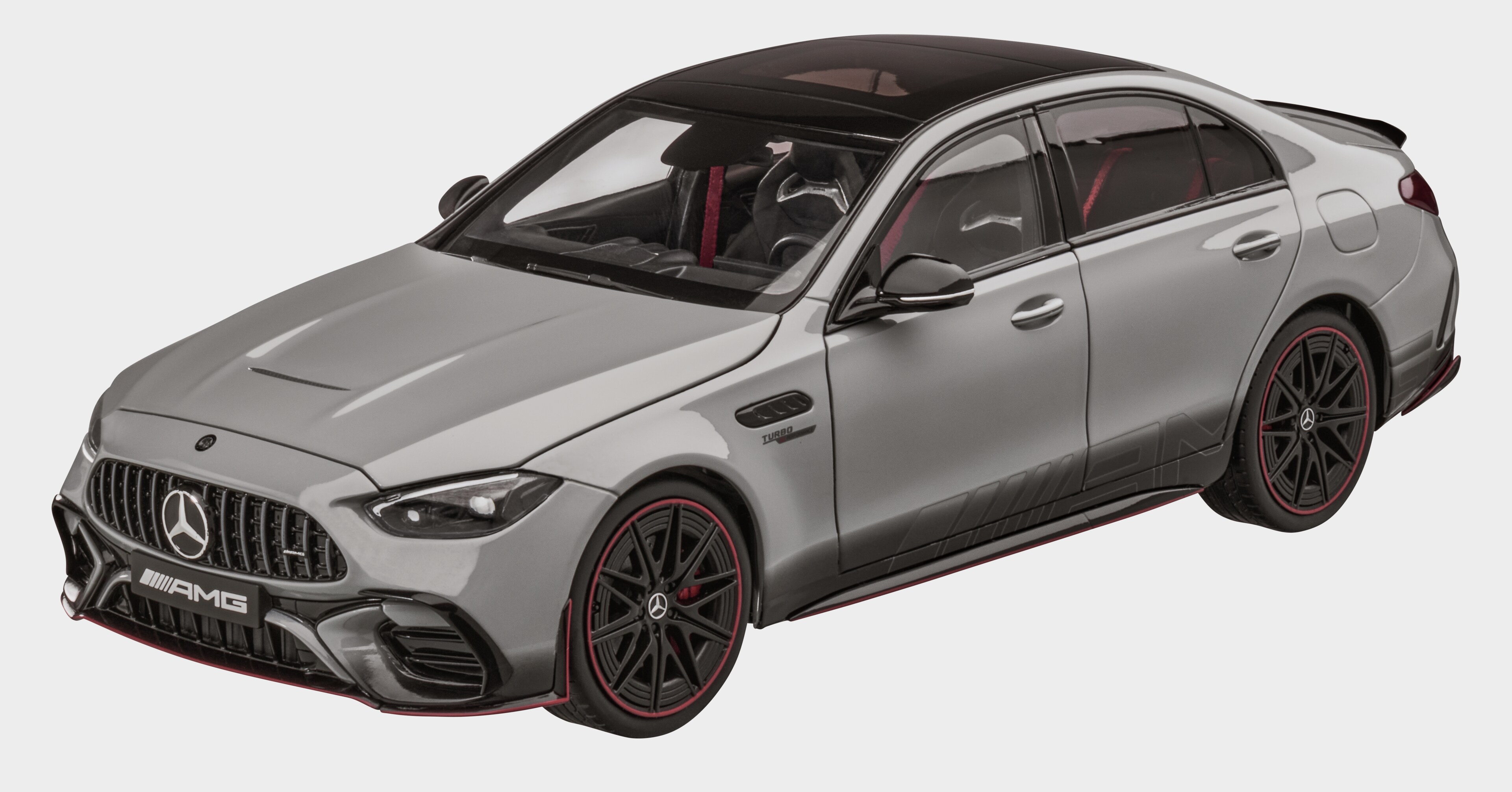 Mercedes-AMG C 63, W206 - MANUFAKTUR gris alpino uni, NZG, 1:18