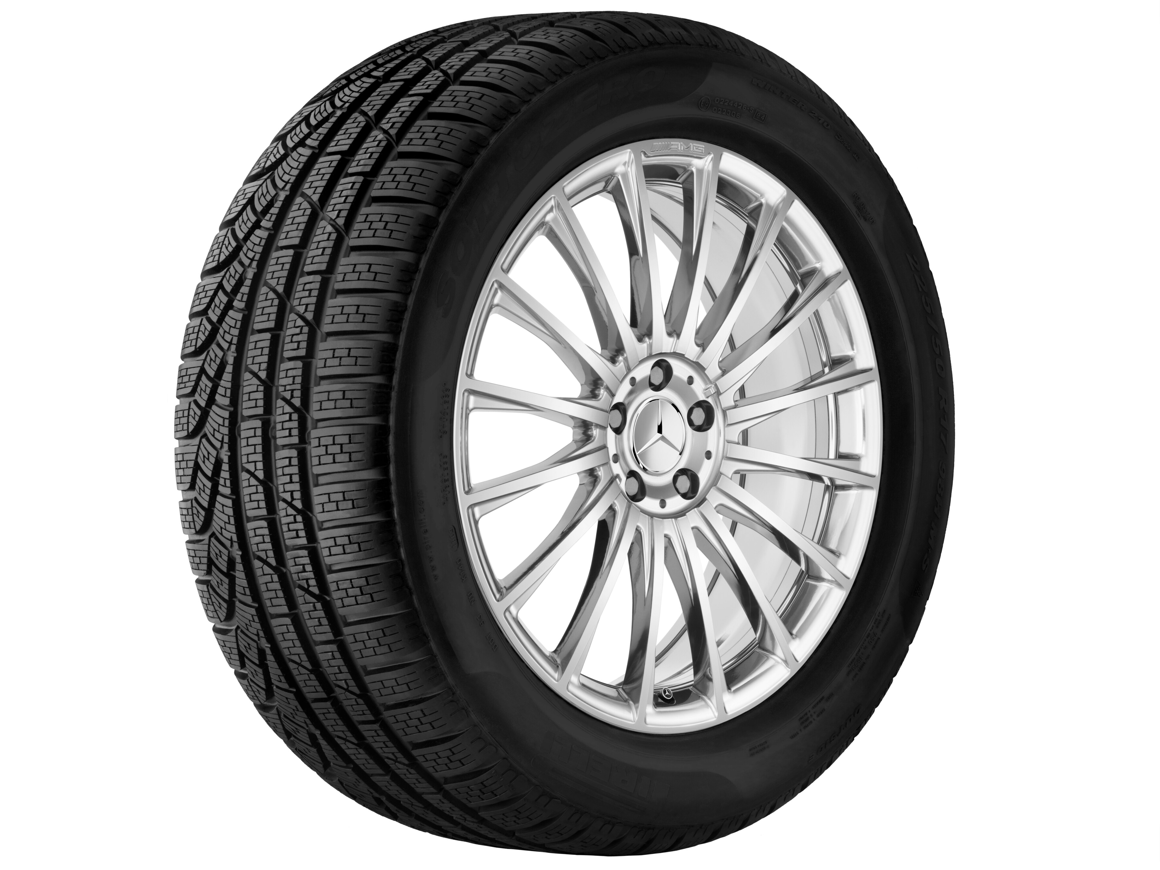Llanta forjada AMG en diseño multirradio, 50,8 cm (20 pulgadas) - 8,5 J x 20 ET 39, gris titanio, pulido a alto brillo