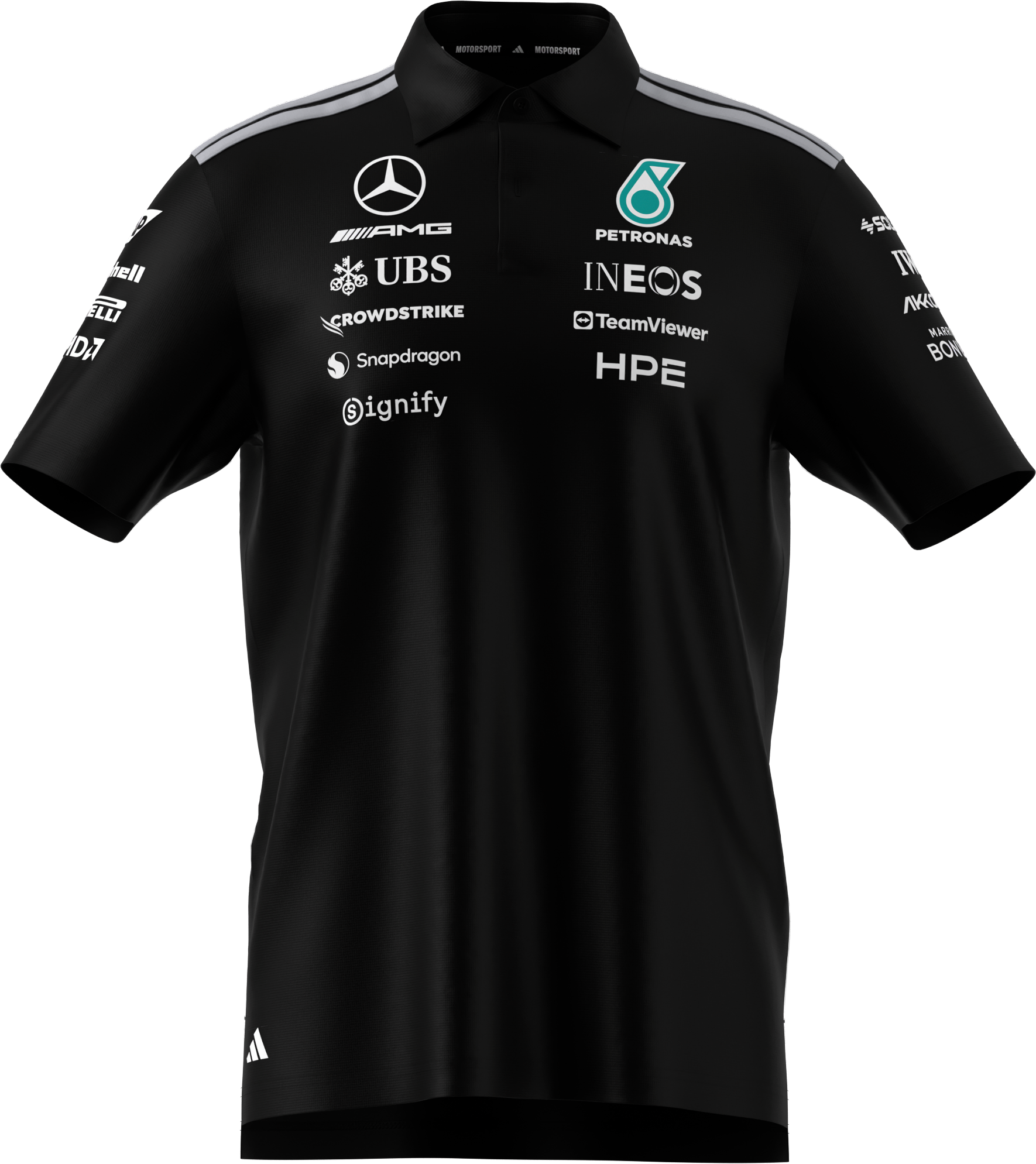 Polo de caballero, Equipo, Mercedes-AMG F1 - negro, M