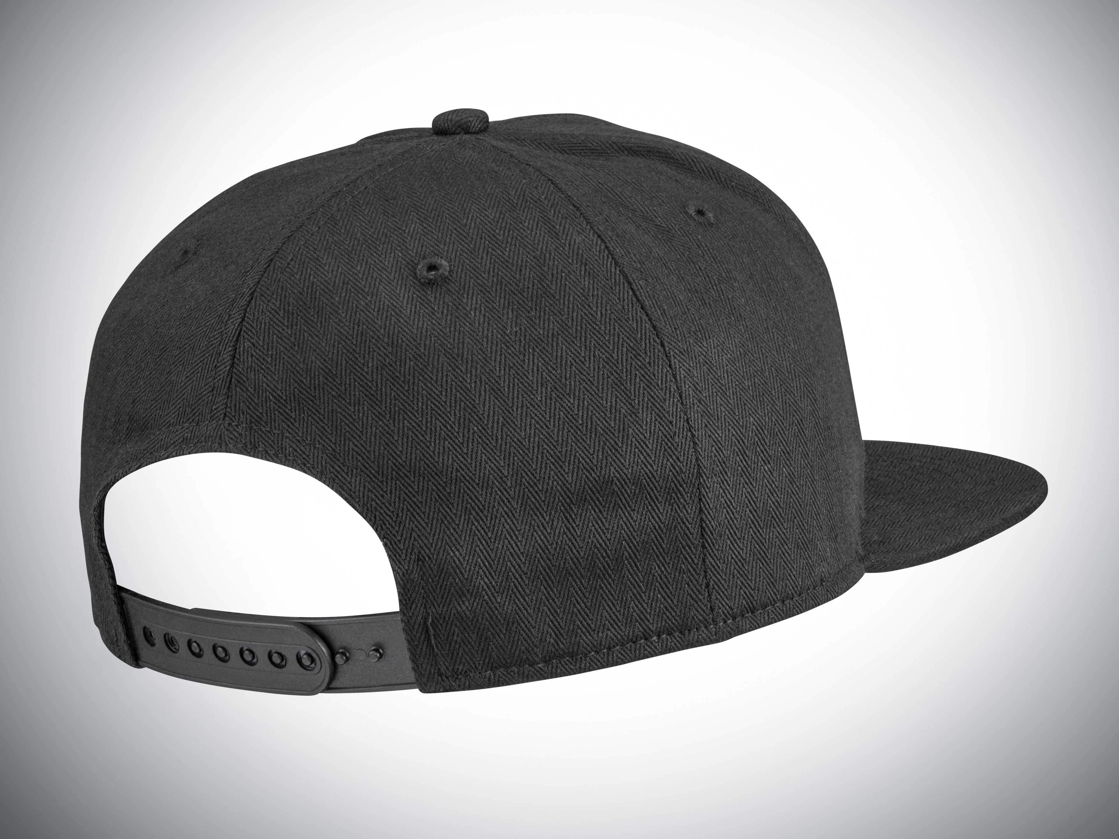 Gorra Flat Brim - negro, Algodón (orgánico)