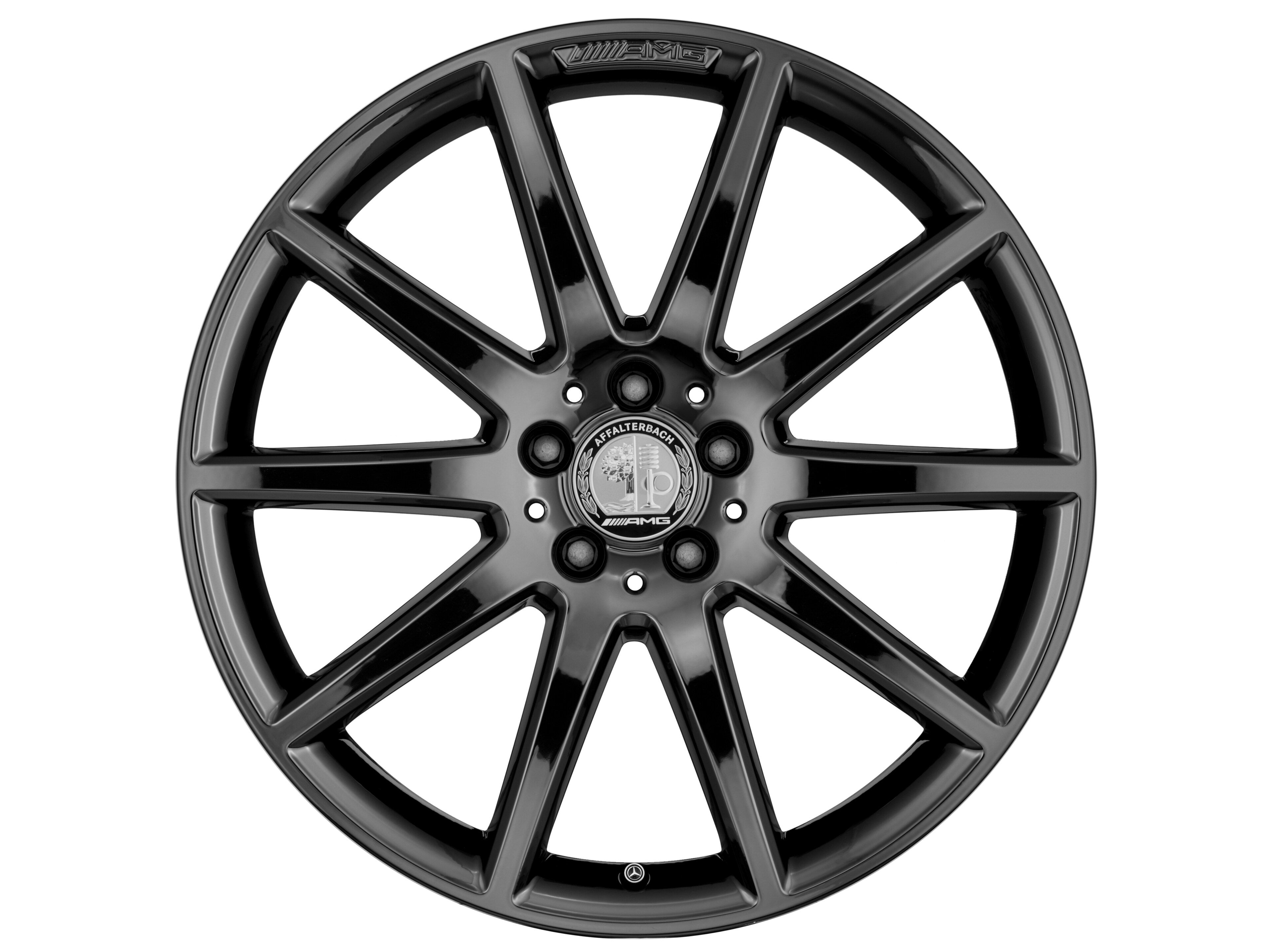 Llanta AMG de 10 radios, 50,8 cm (20 pulgadas) - 8 J x 20 ET 43,5, negro titanio, de alto brillo