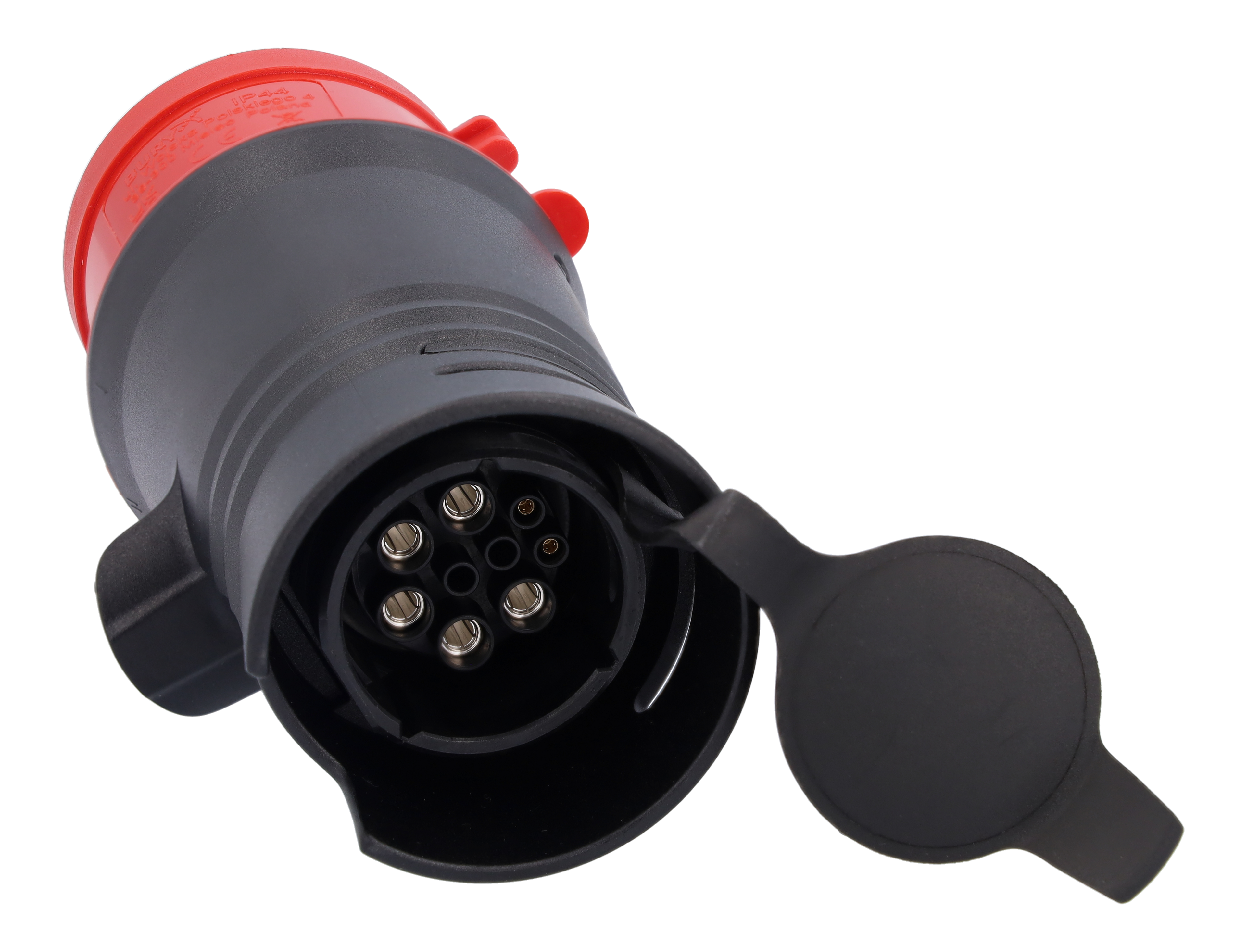 Sistema de carga flexible Pro, Adaptador, CEE 32/trifásico - Plástico, negro, Dirección a la izquierda/derecha