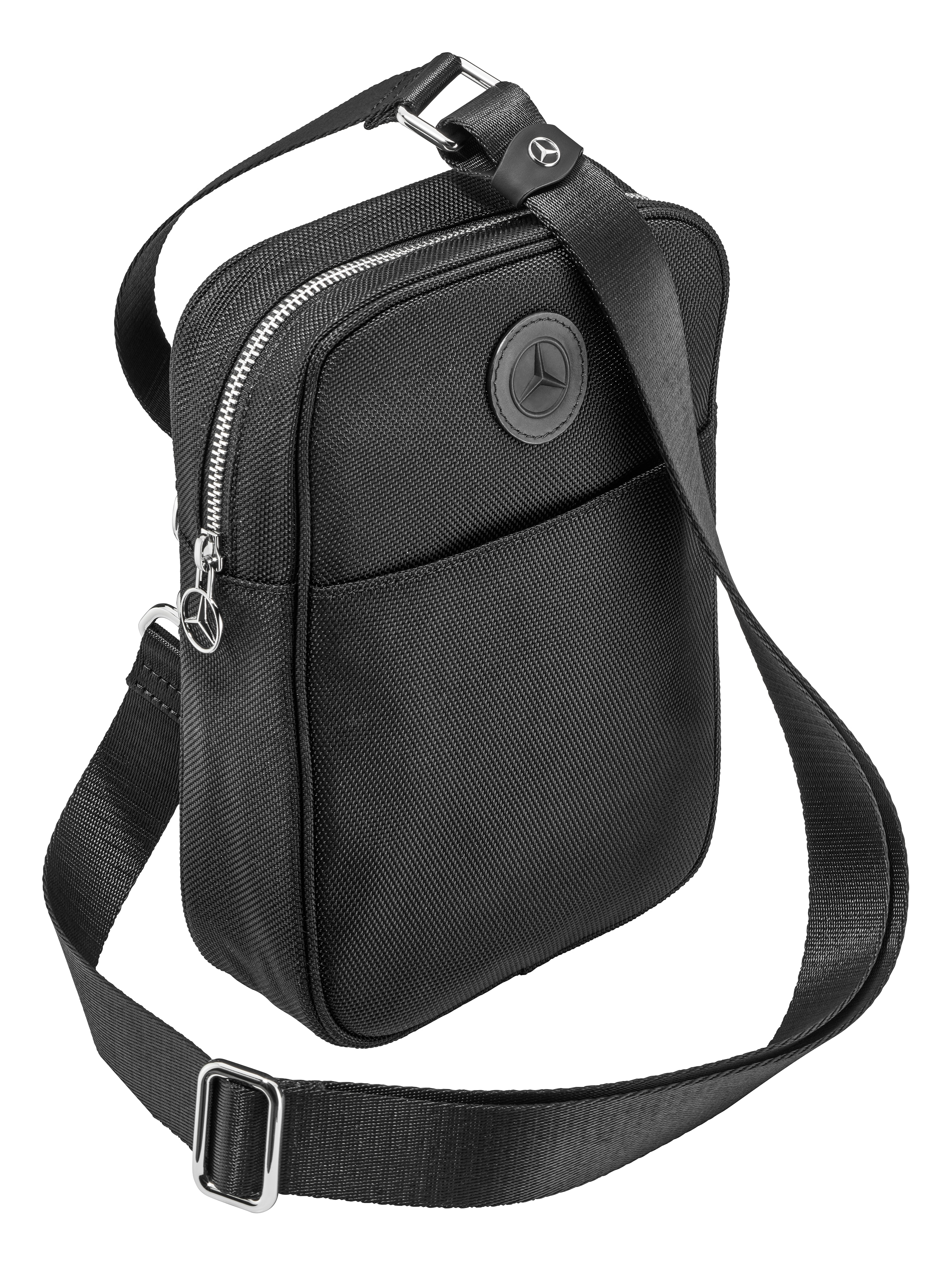 Bolsa de bandolera - negro, Poliamida (reciclada) / Poliéster (reciclado)