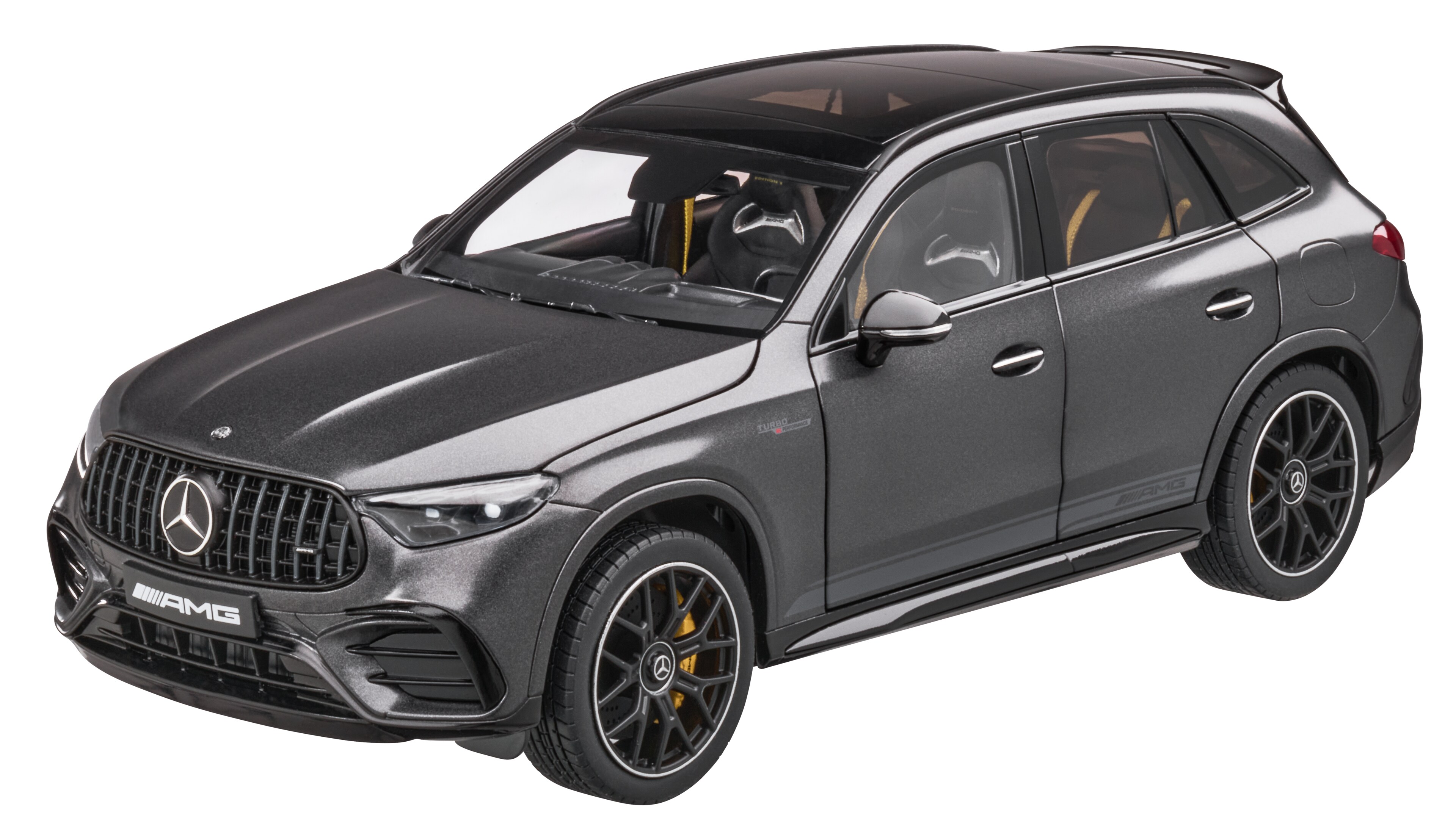 Mercedes-AMG GLC 63, S E PERFORMANCE, X254, edition #1 - MANUFAKTUR gris grafito magno, NZG, 1:18