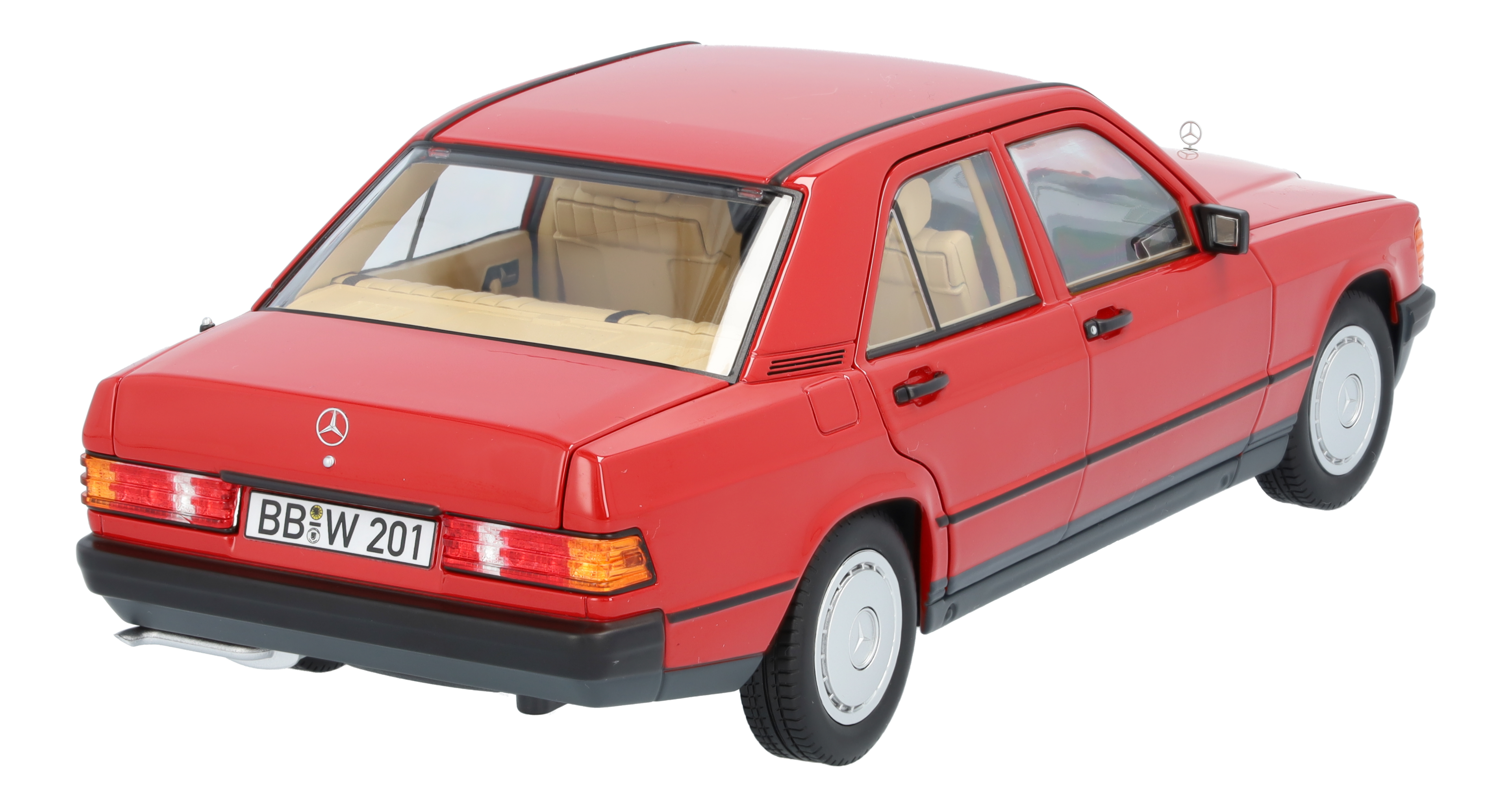 190 E W201 (1982-1988) - rojo, Norev, 1:18