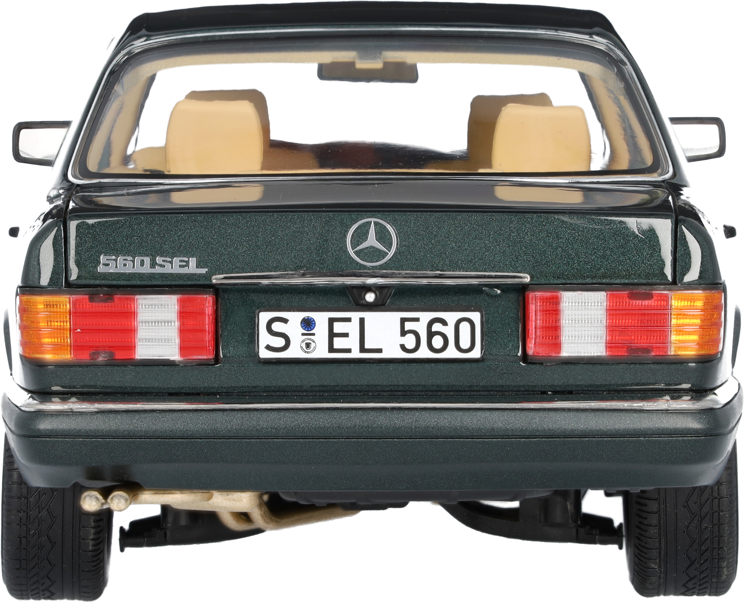 560 SEL, V126 (1985-1991) - verde malaquita, Norev, 1:18