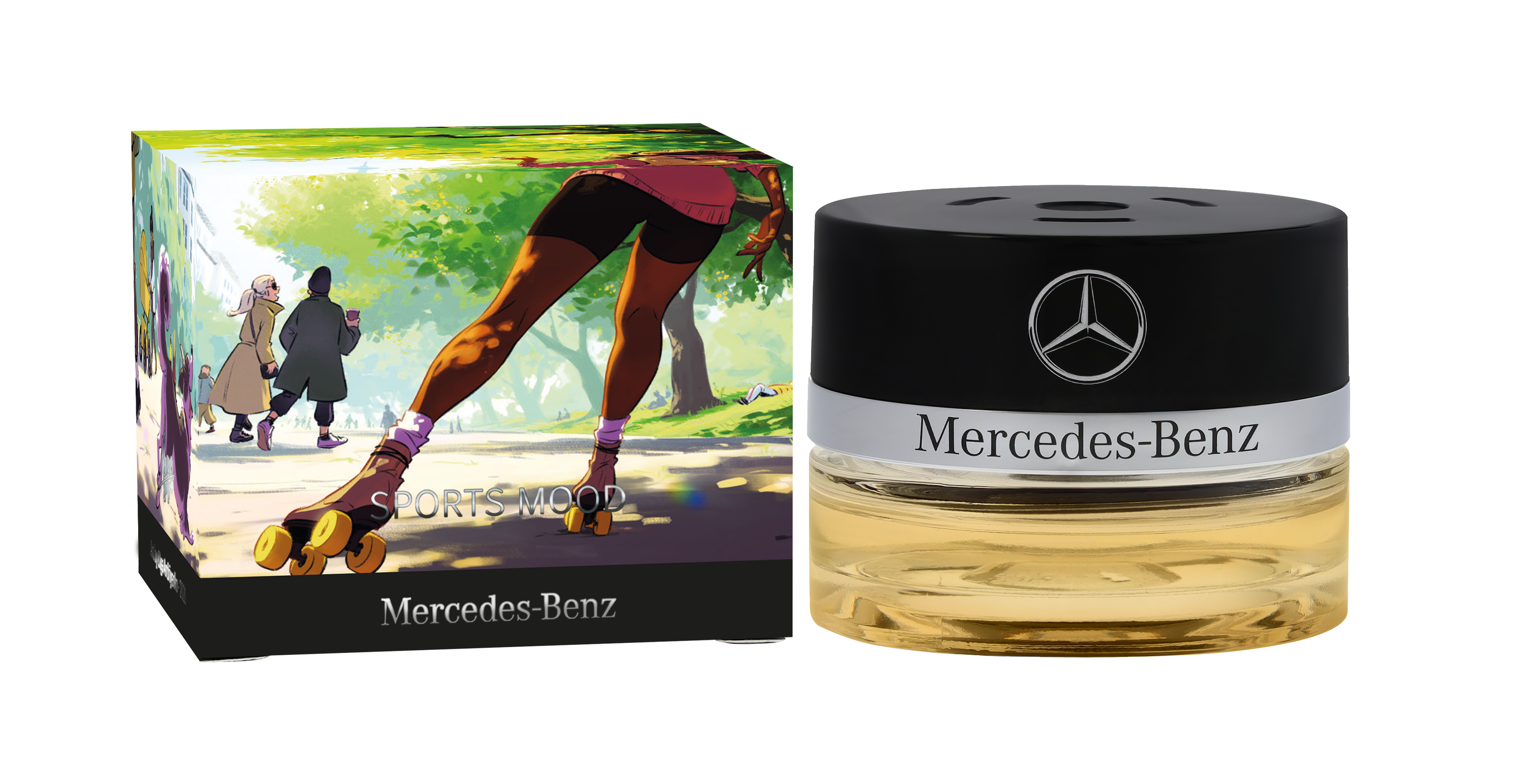 Frasco, SPORTS MOOD - transparente / negro, Cristal, 15 ml