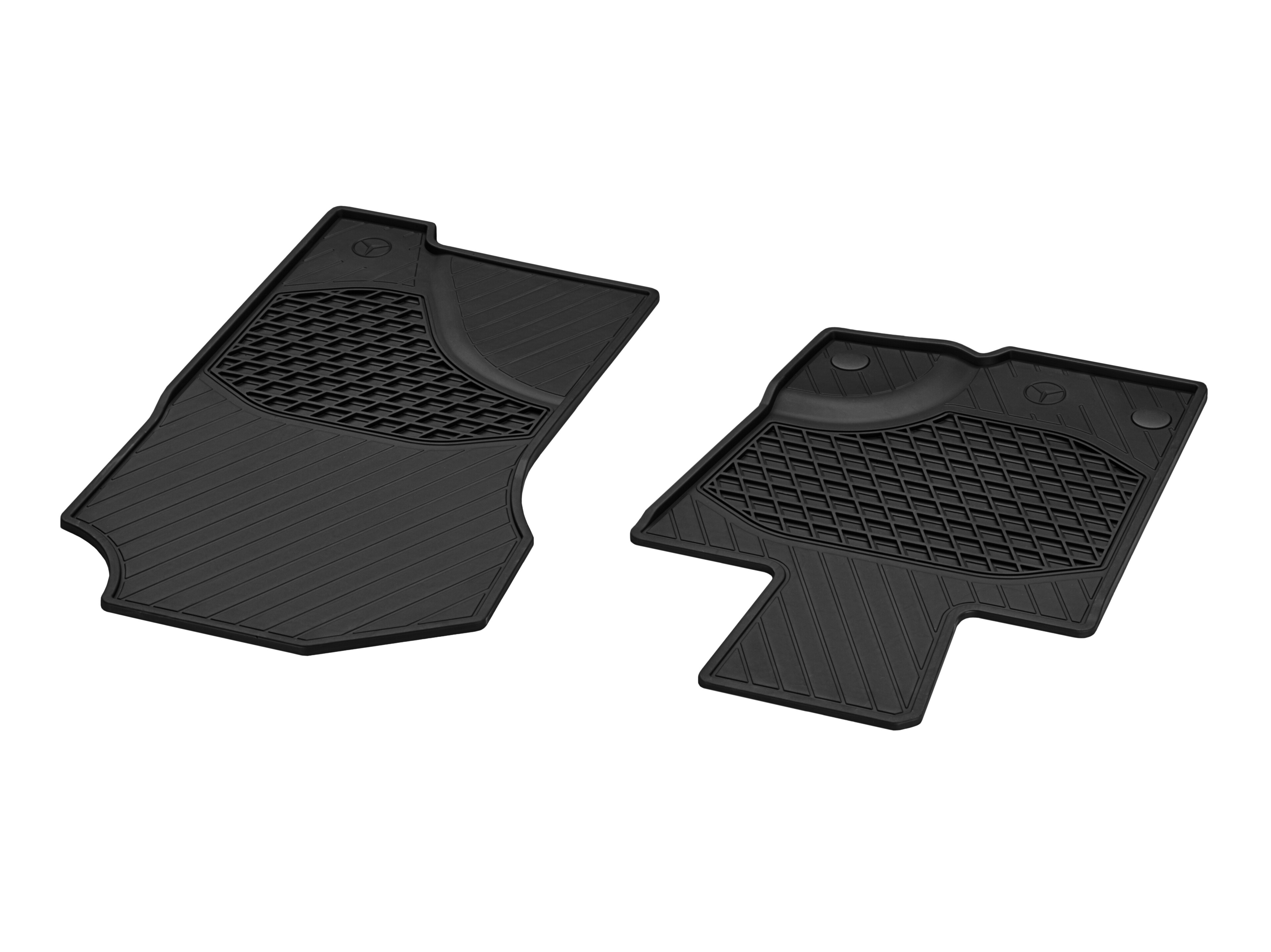 Alfombrillas impermeables Alfombrilla para conductor & alfombrilla para acompañante, sin extintor (código Y16), 2 piezas - Dirección a la izquierda, negro