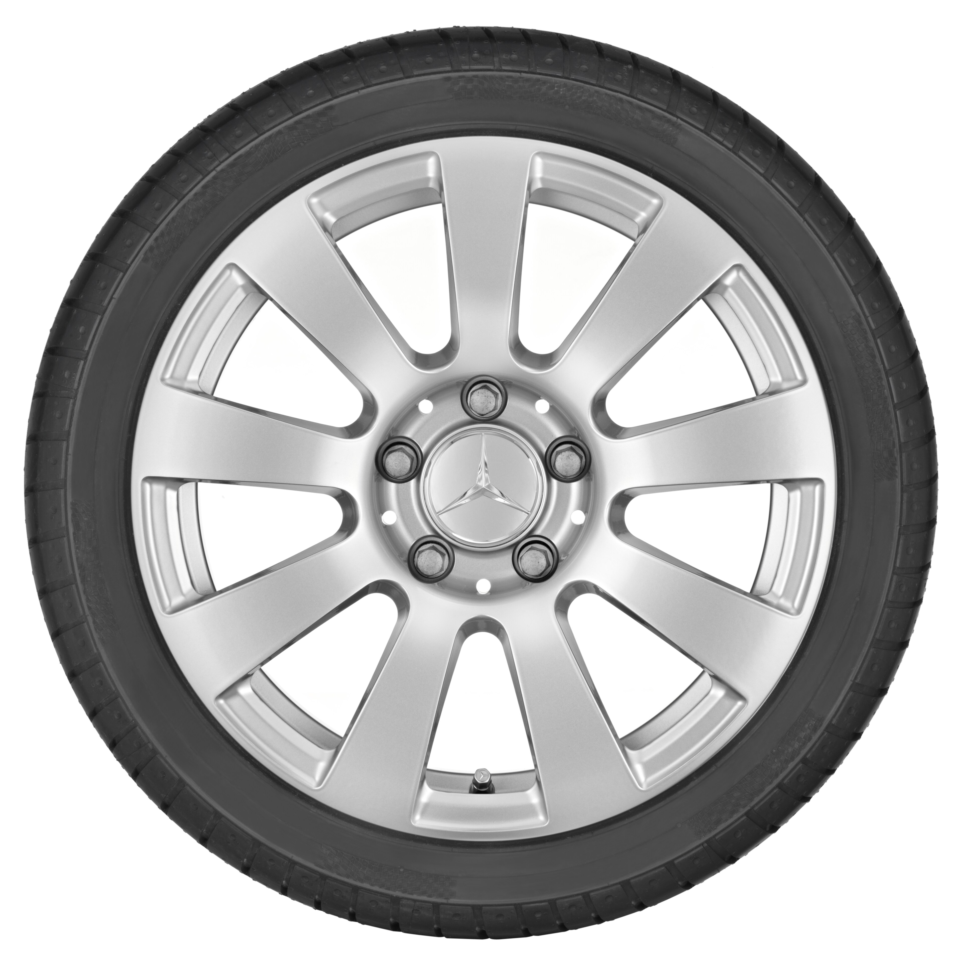 Llanta de 9 radios, 40,6 cm (16 pulgadas) - 7 J x 16 ET 38, plata titanio