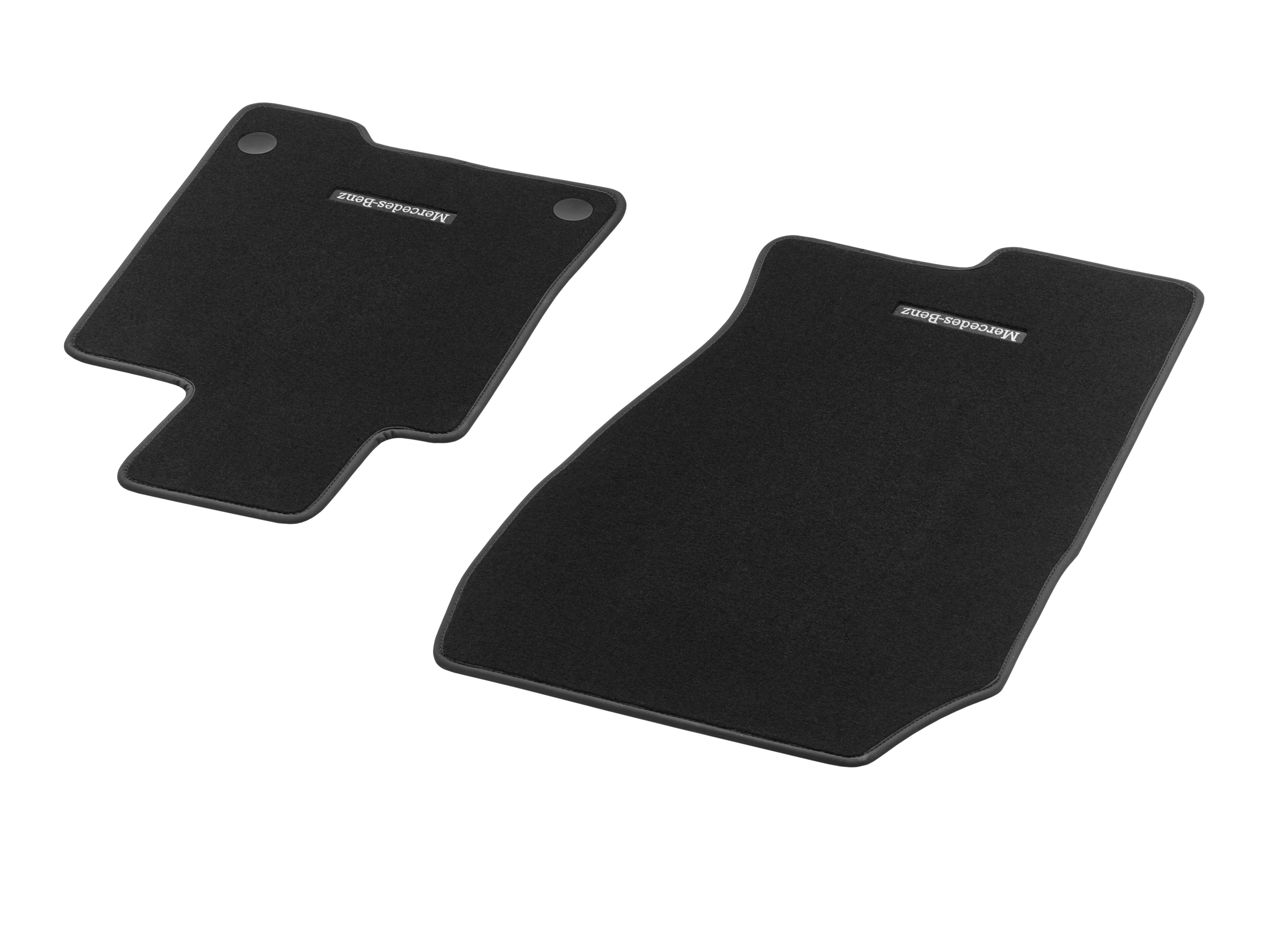 Alfombrillas, Alfombrilla para conductor & alfombrilla para acompañante, 2 piezas - Dirección a la derecha, negro