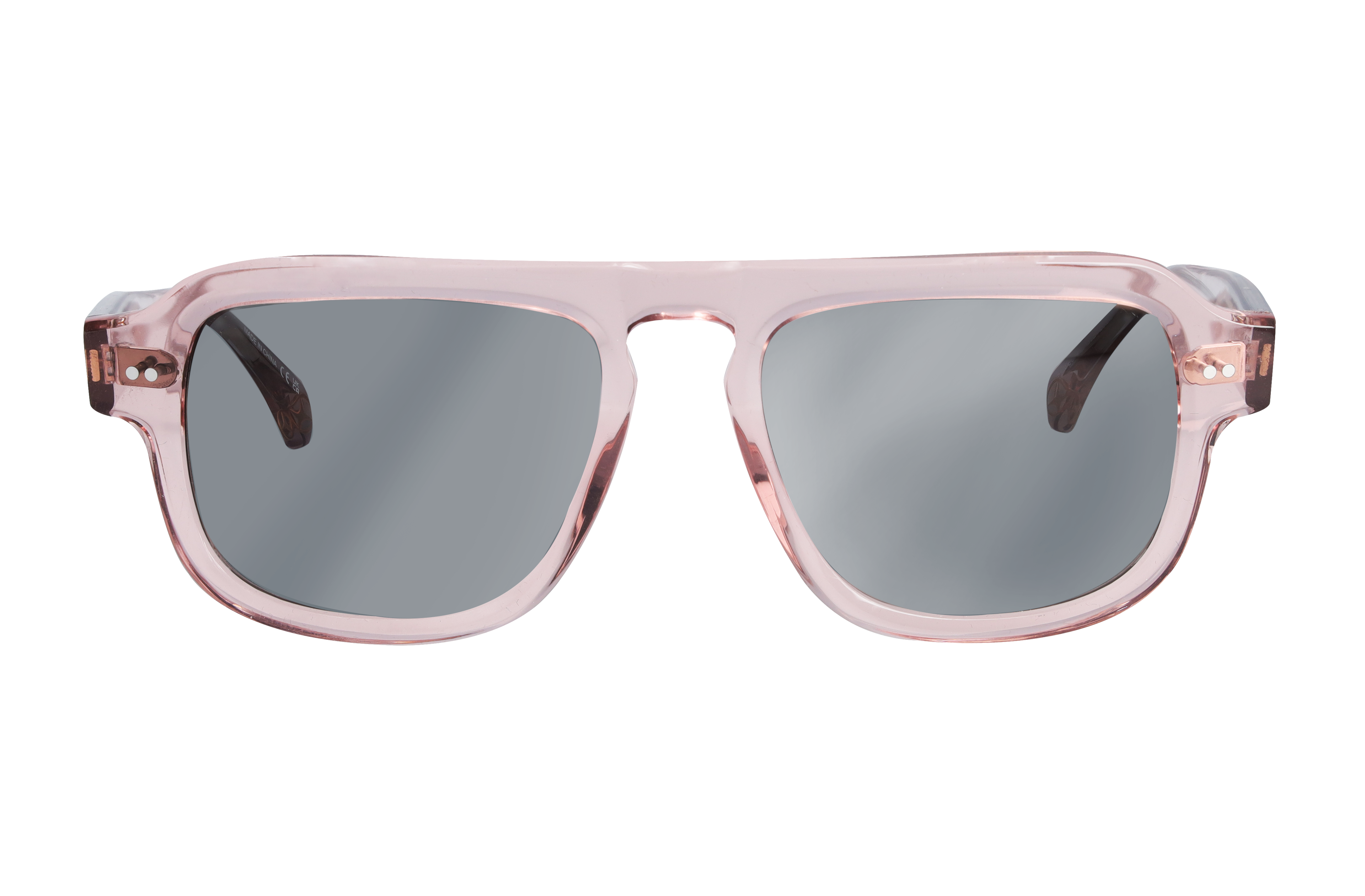 Gafas de sol, Unisex - oro rosa / color bronce, Acetato, transparente