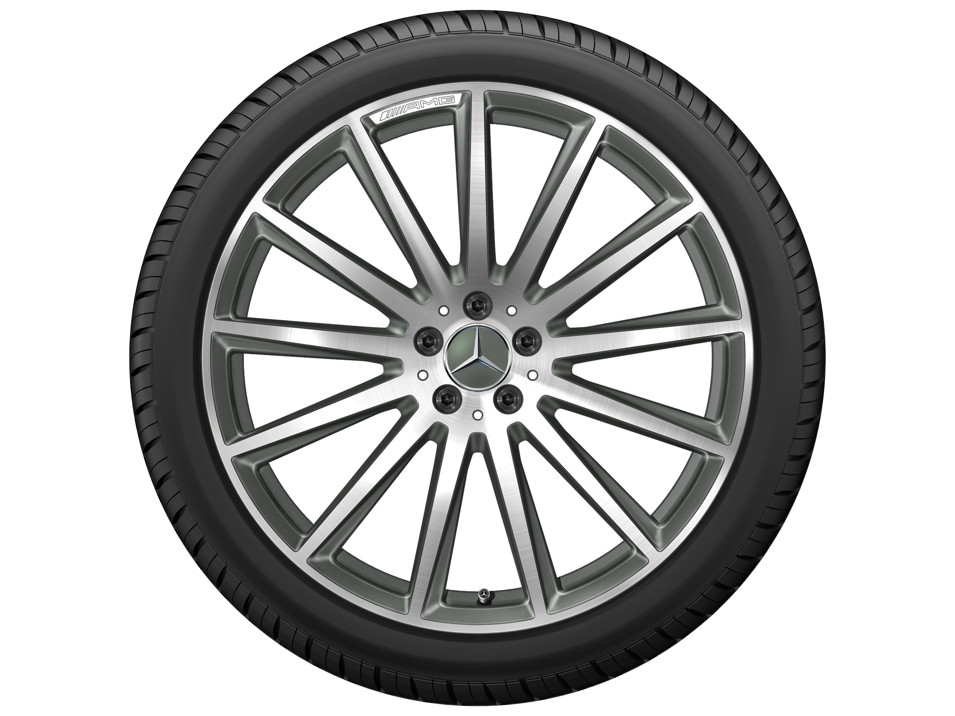 Llanta multirradio AMG, 55,9 cm (22 pulgadas) - 9,5 J x 22 ET 45, gris titanio