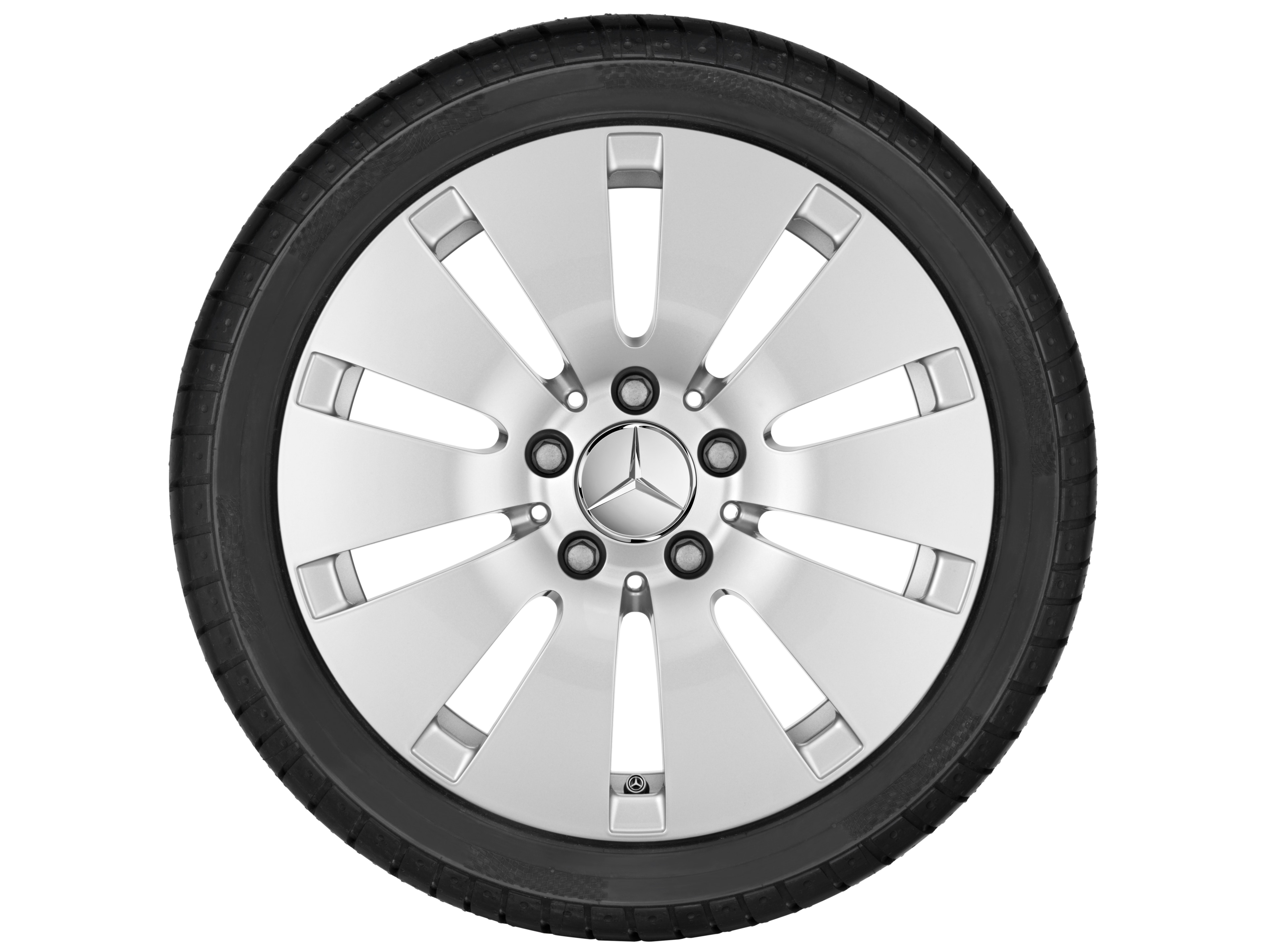 Llanta de 10 orificios, 45,7 cm (18 pulgadas) - 8 J x 18 ET 43, plata vanadio
