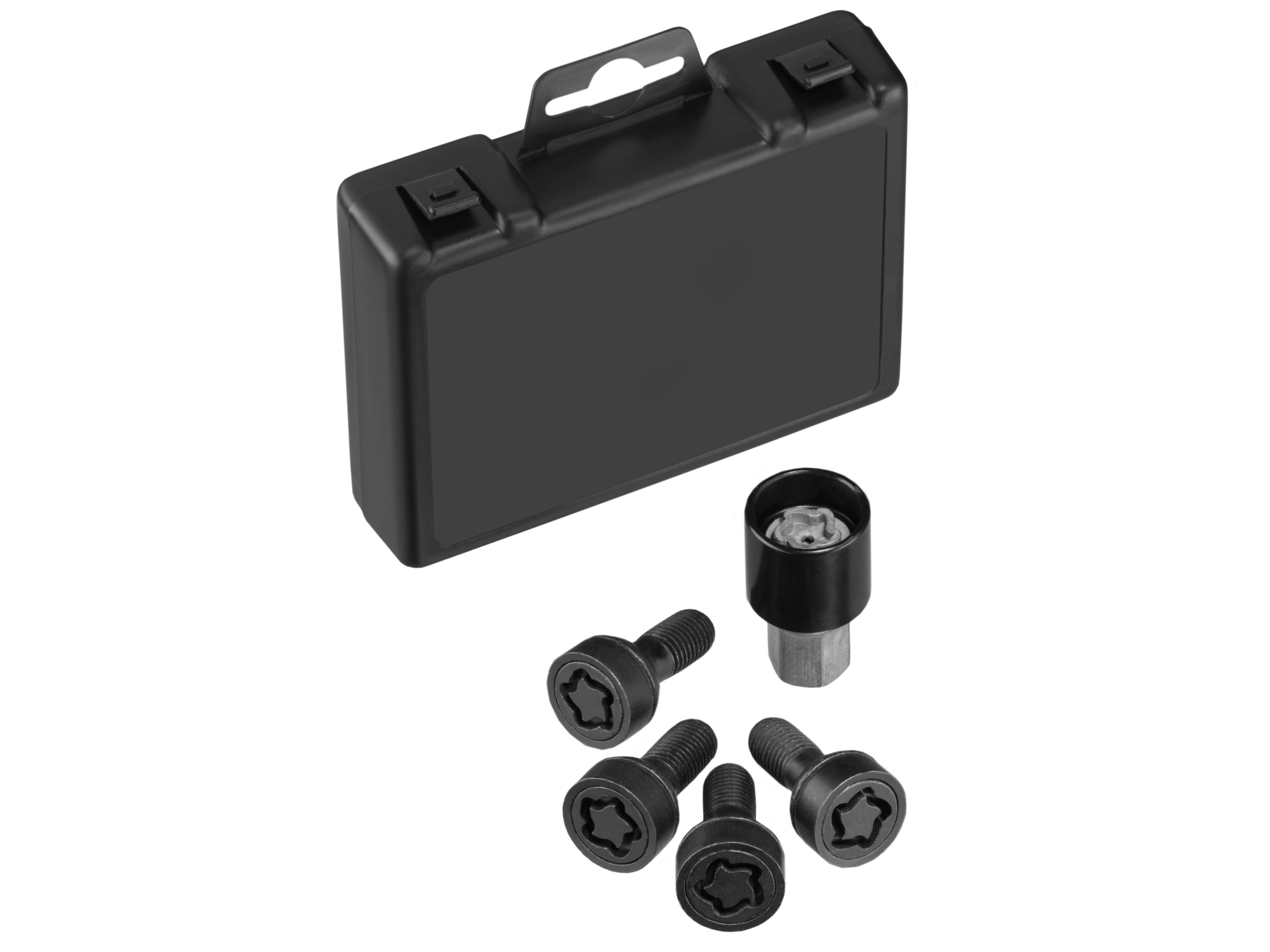 Juego de tornillos de rueda antirrobo - plata