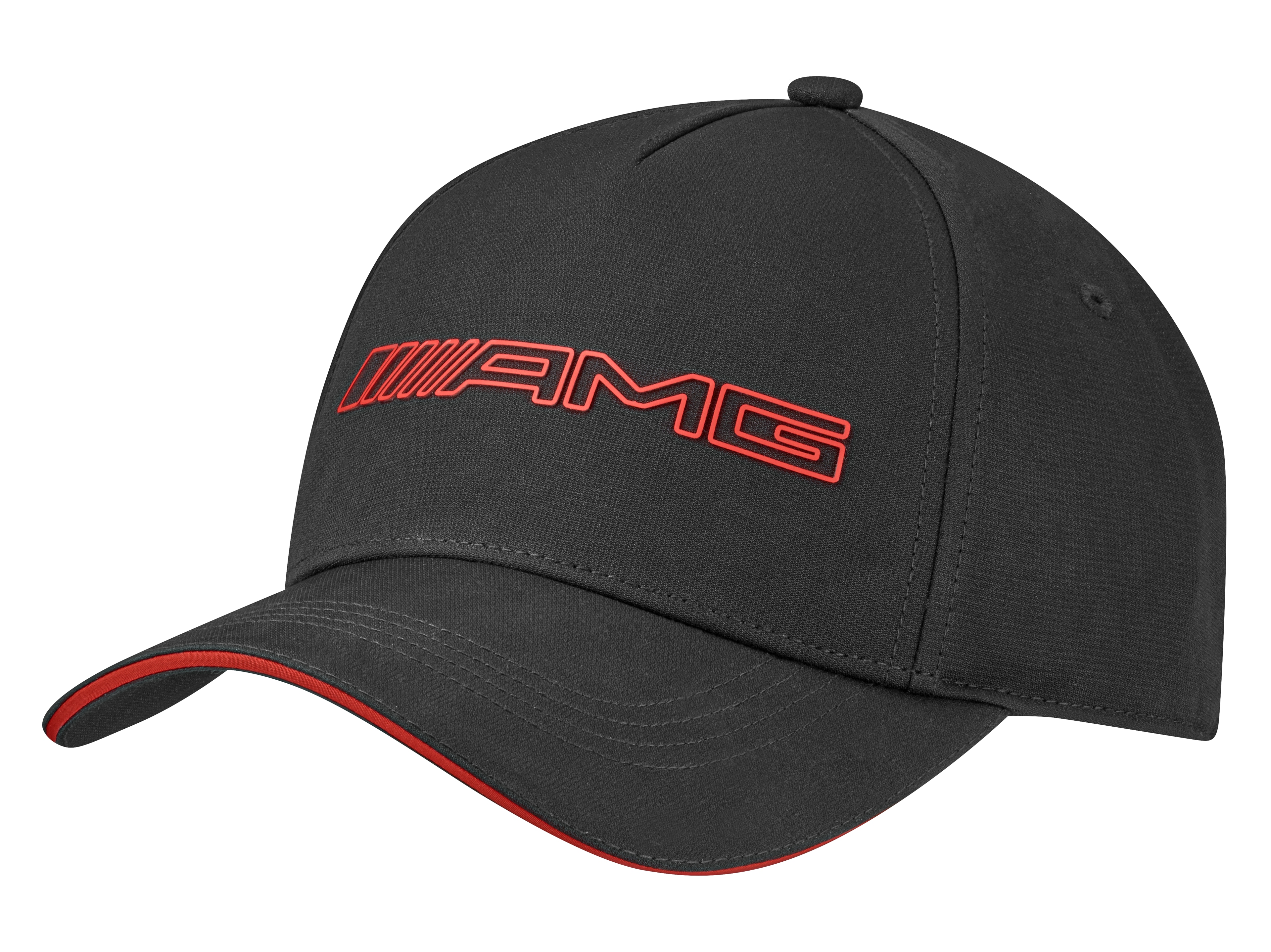 Gorra AMG - negro / rojo, Poliéster (reciclado)