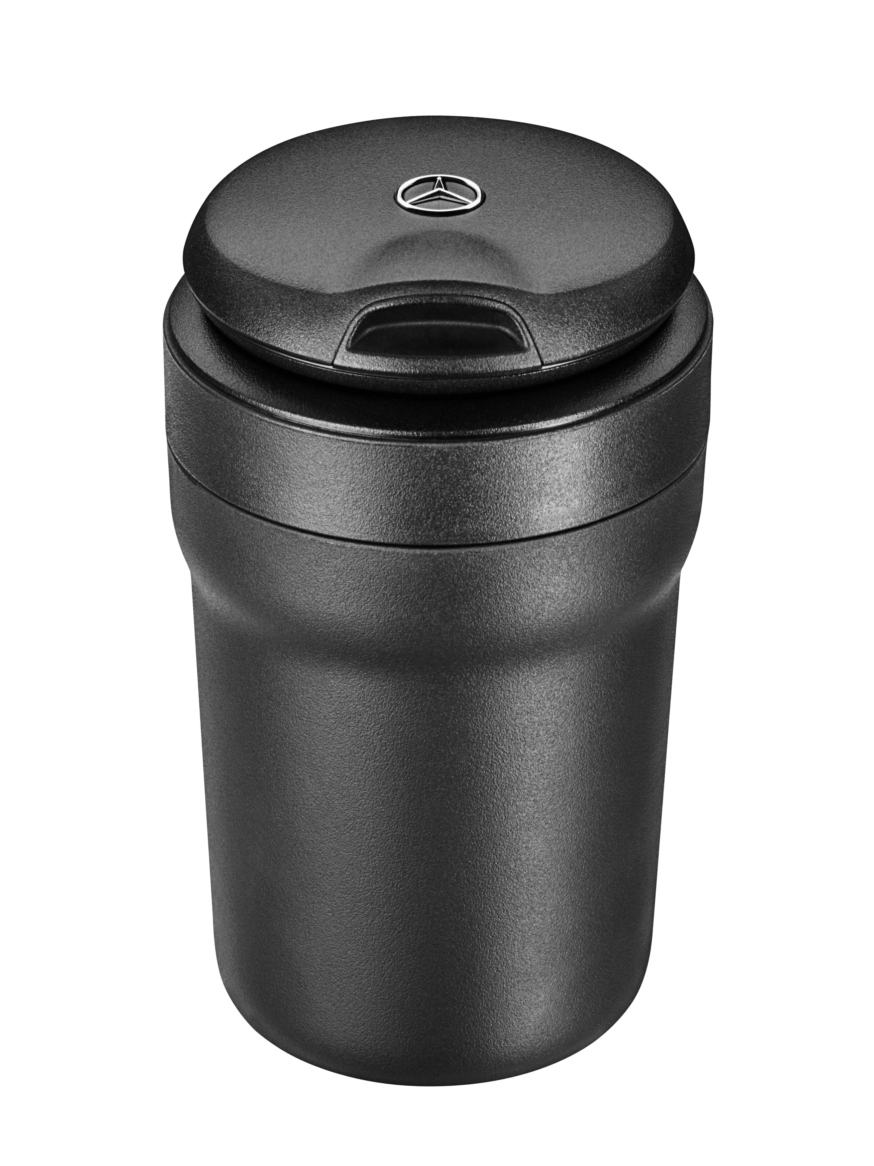 Cenicero - negro mate, Plástico