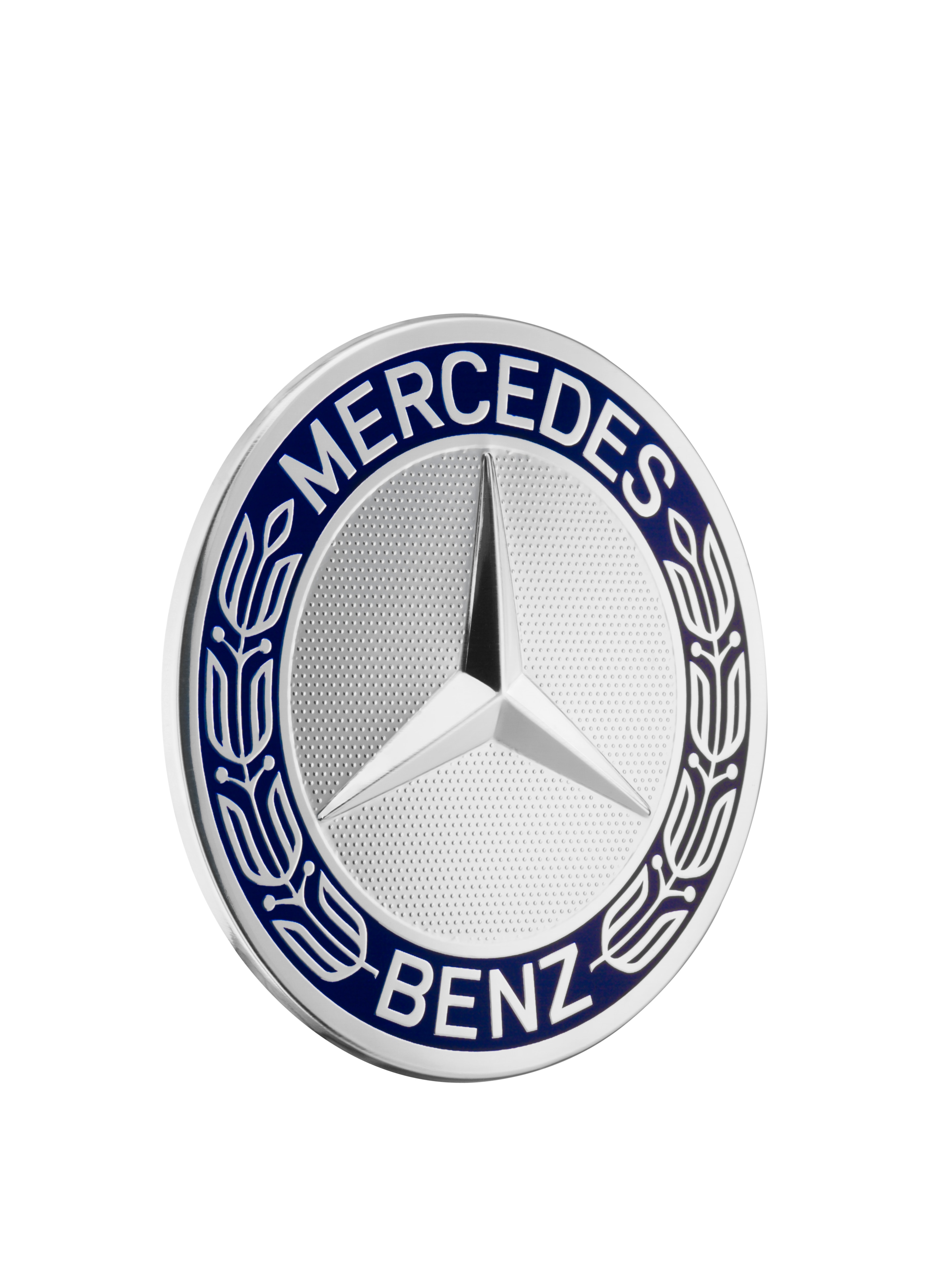 Embellecedor de rueda, Estrella con corona de laurel, con efecto tridimensional - azul