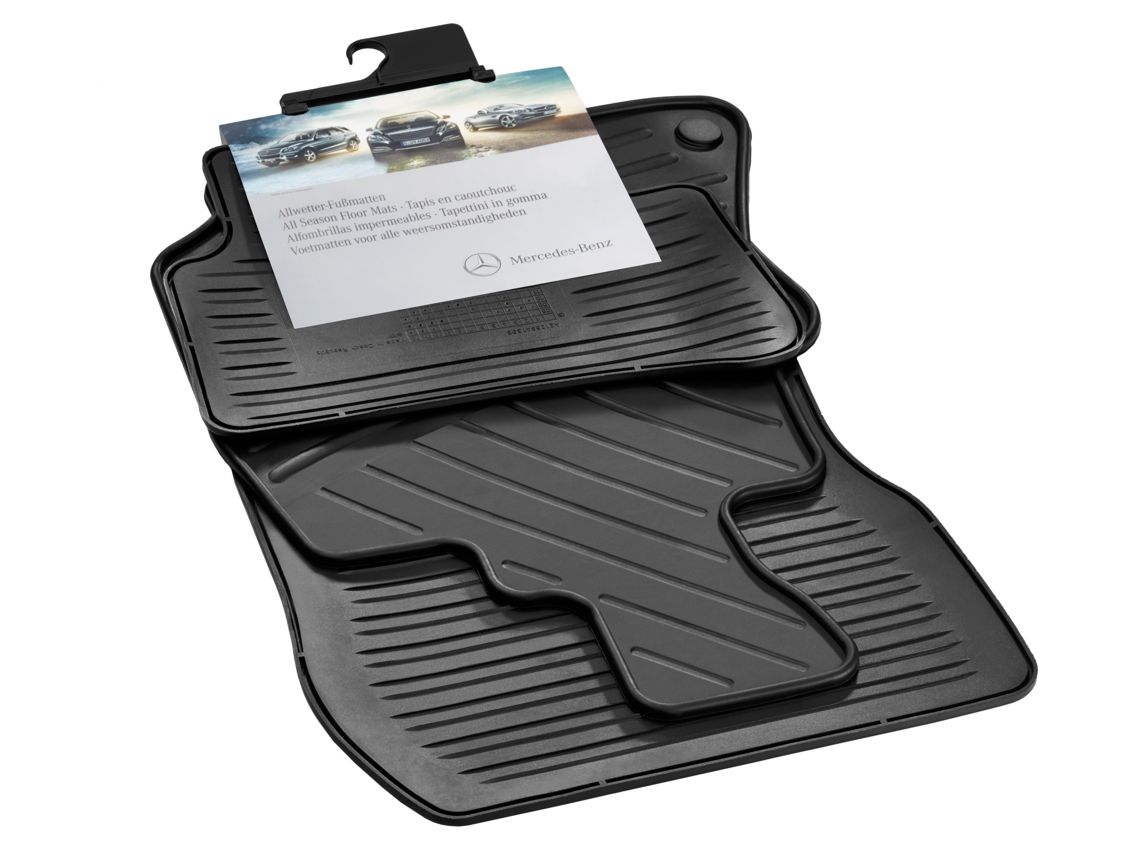 Alfombrillas impermeables CLASSIC, Kit, 4 piezas - Dirección a la derecha, negro