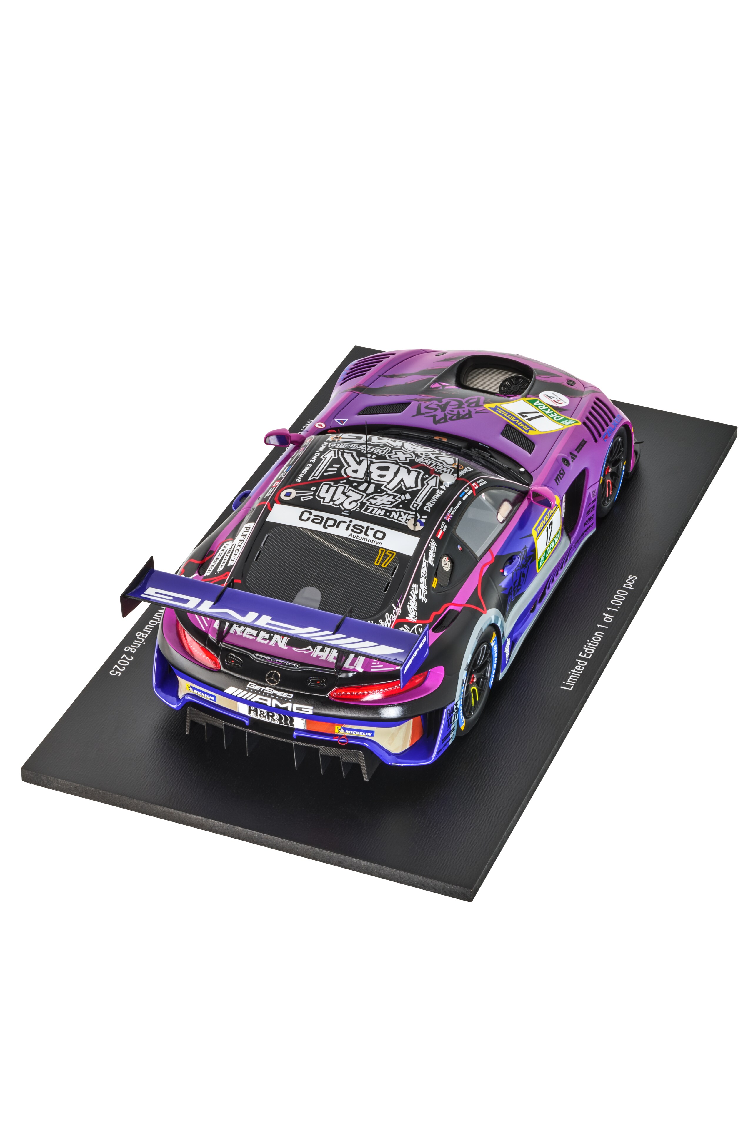 Mercedes-AMG GT3, ADAC RAVENOL 24 h de Nürburgring 2025, C190 - lila, Minimax, 1:18