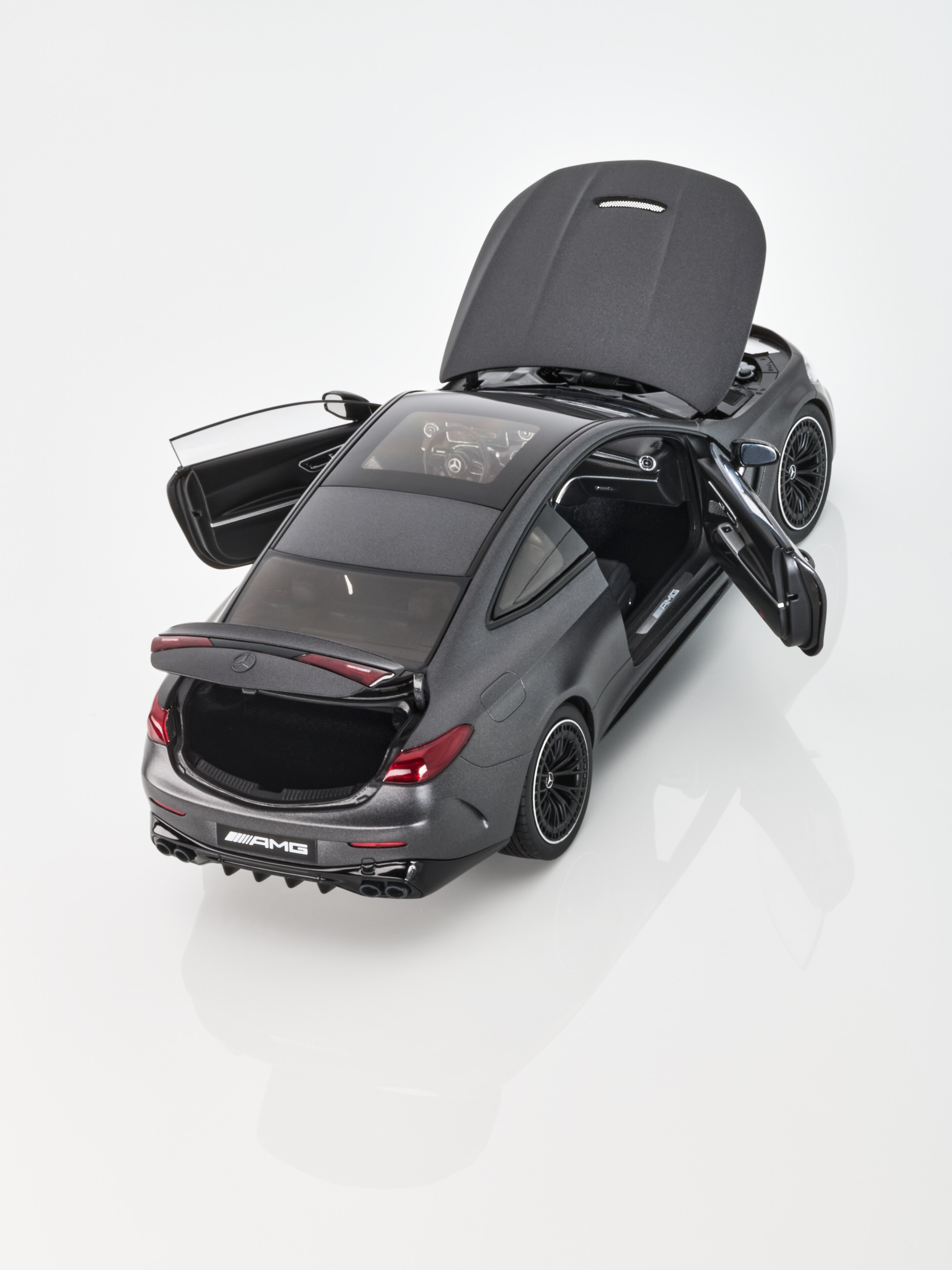 Mercedes-AMG CLE 53, Coupé, 4MATIC+, C236 - MANUFAKTUR gris grafito magno, NZG, 1:18