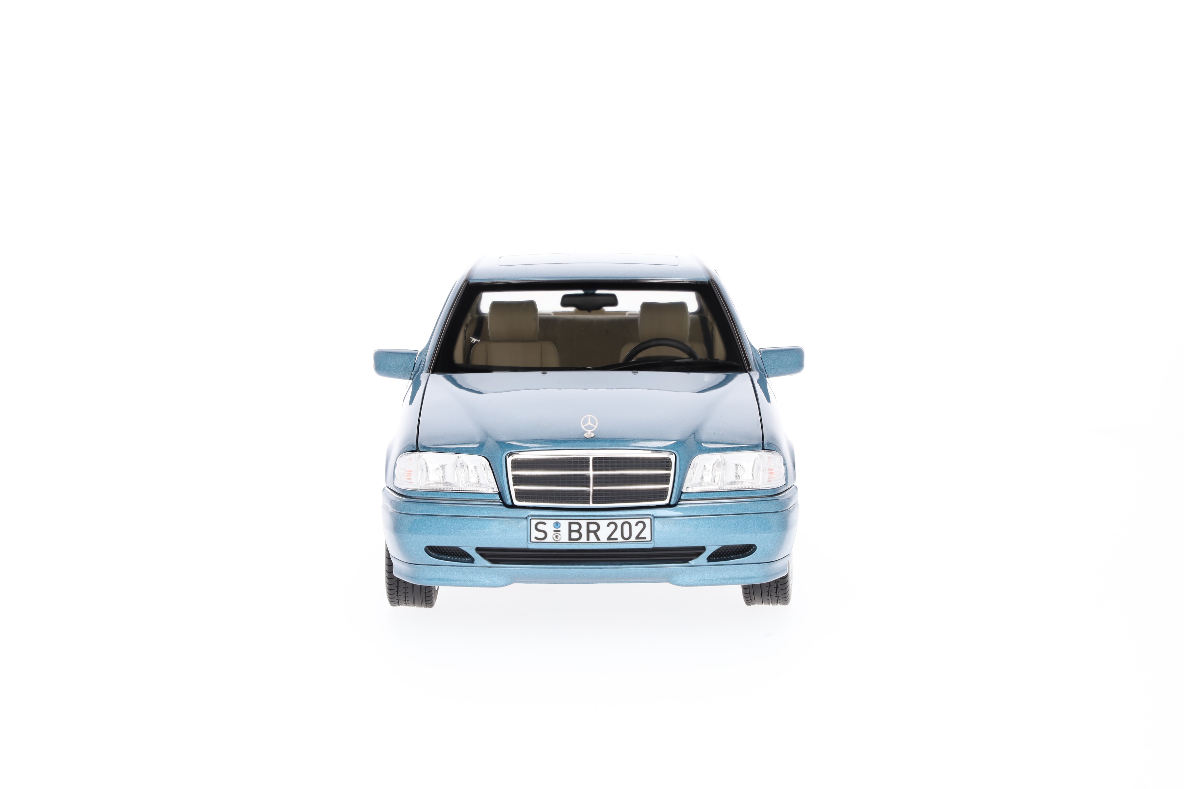C 200 berlina W 202 (1997-2001) - Azul aguamarina, Norev, 1:18