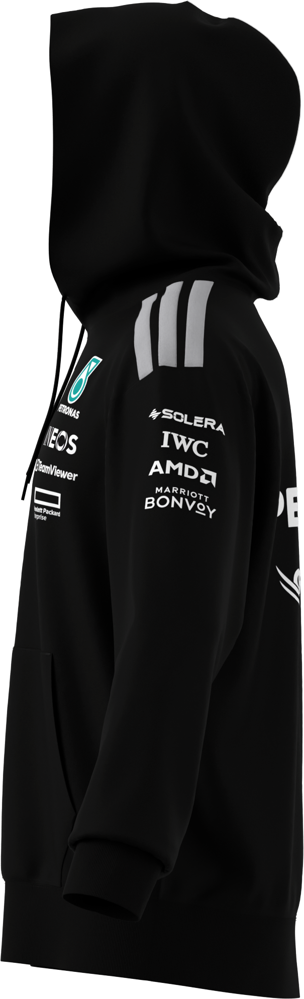 Sudadera con capucha de caballero, Conductor, Mercedes-AMG F1 - negro, M