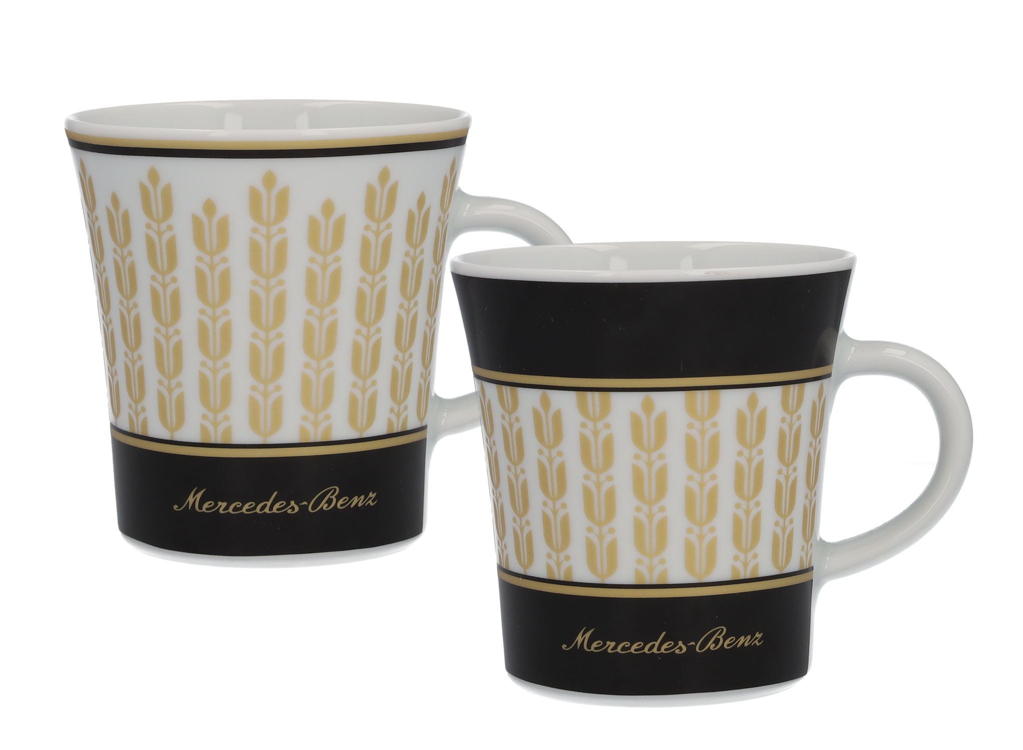 Taza de café - negro / blanco / dorado, Porcelana, 300 ml, Kahla