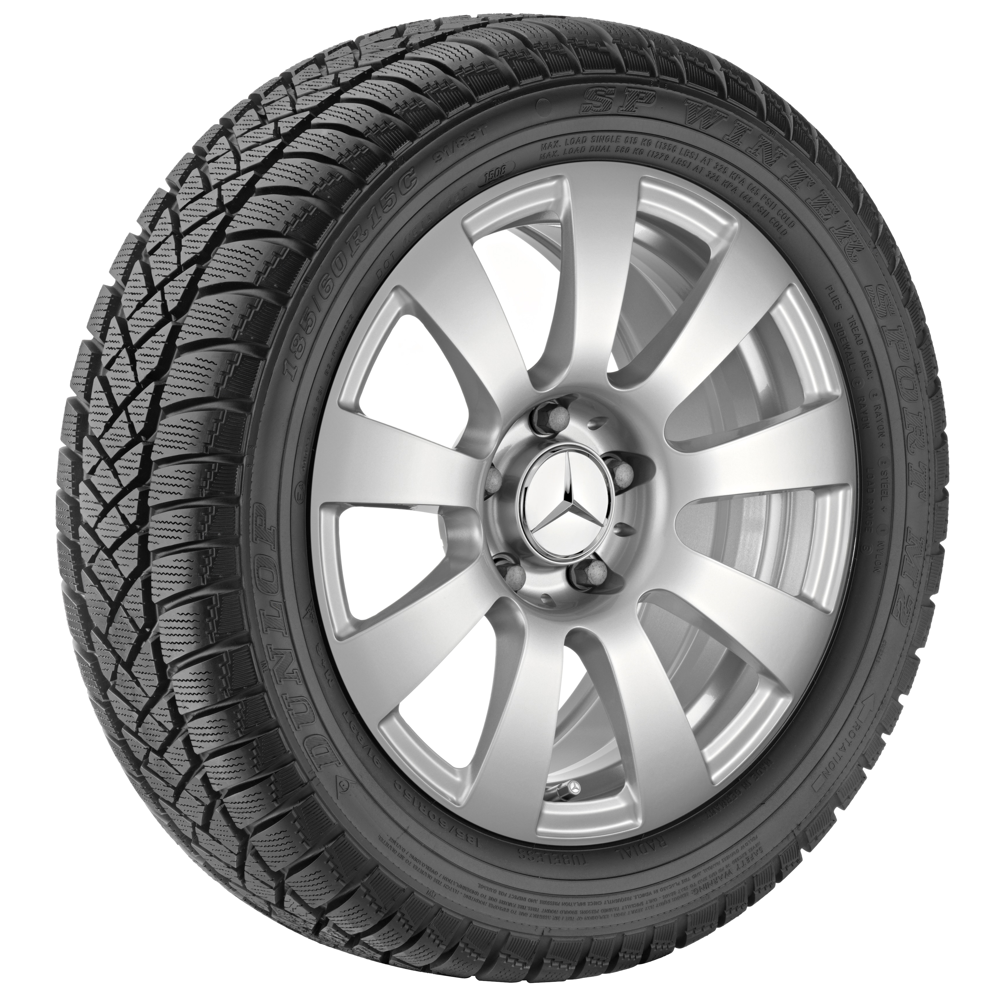 Llanta de 9 radios - 205/55 R16 XL 94T, 7 J x 16 ET 38