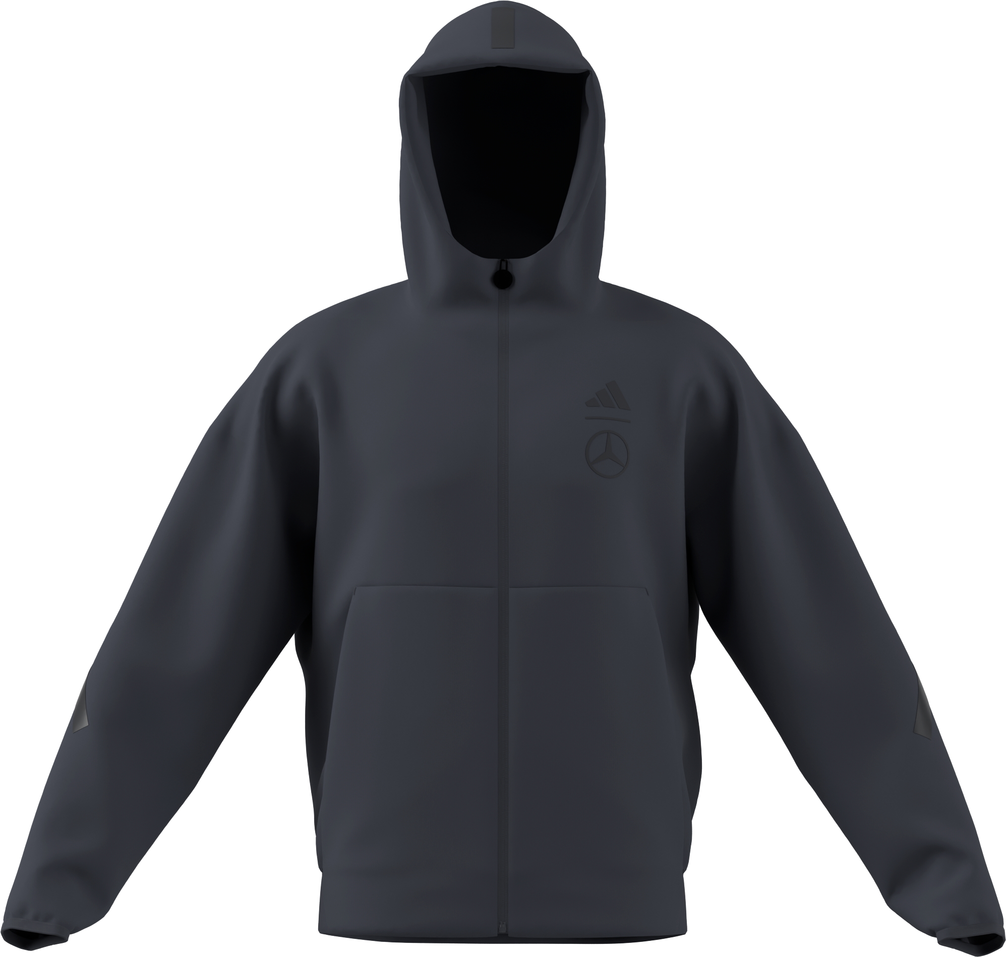 Sudadera con cremallera de caballero - gris, M