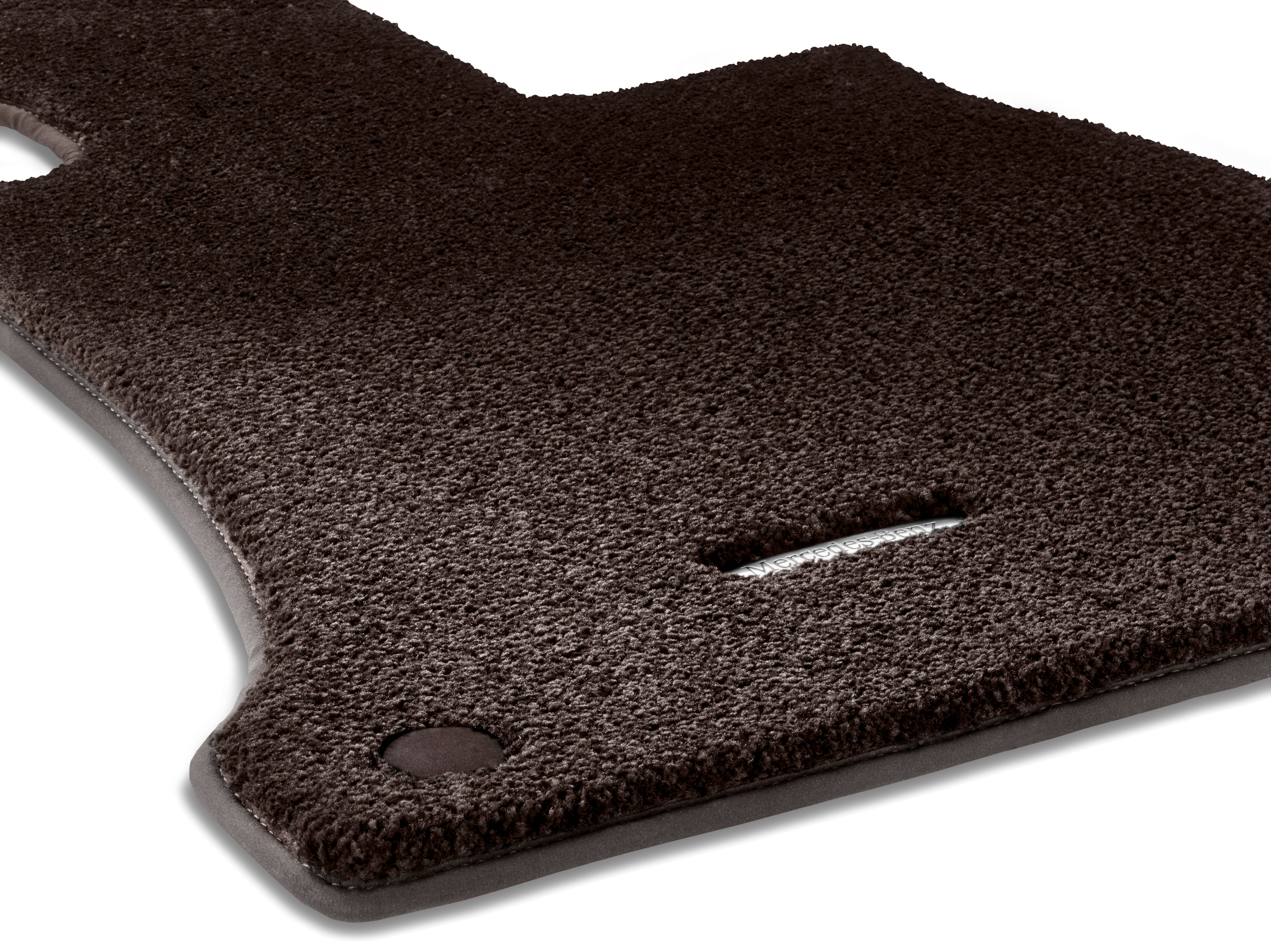Alfombrillas EXCLUSIV, Alfombrilla para conductor/del acompañante, 2 piezas - Dirección a la derecha, marrón espresso