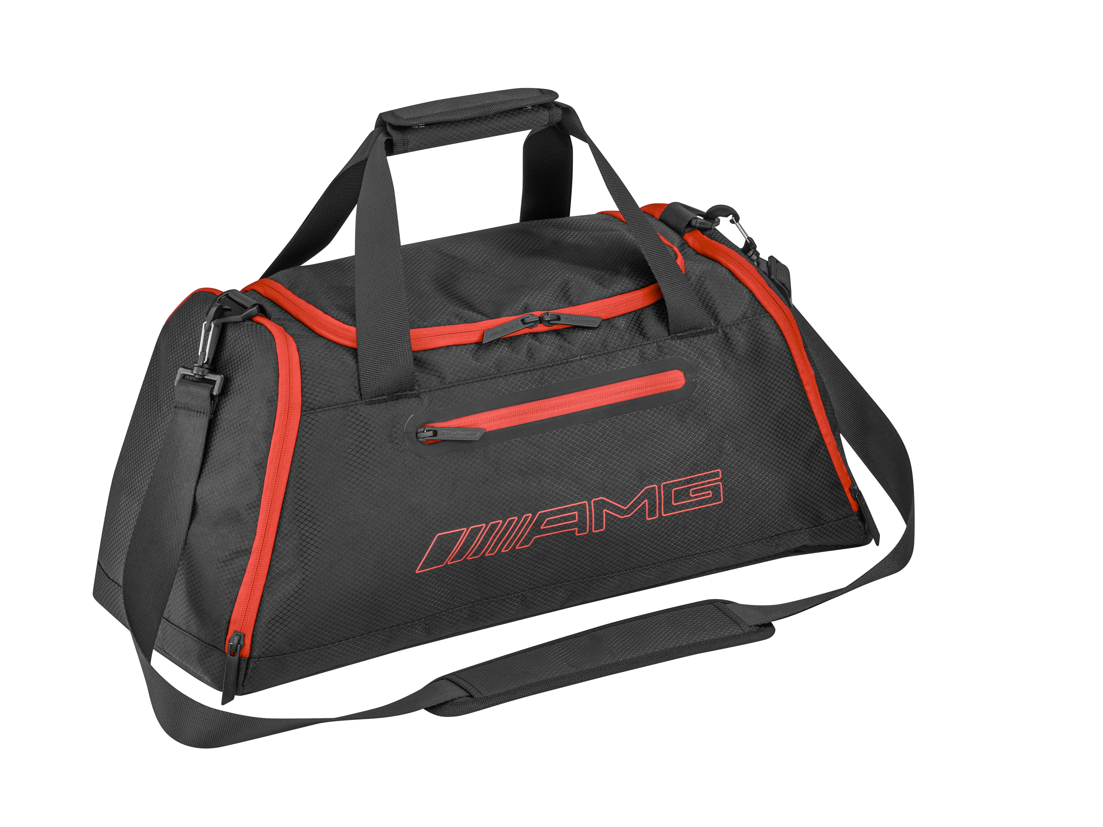Bolsa de deporte AMG - negro / rojo, Poliéster