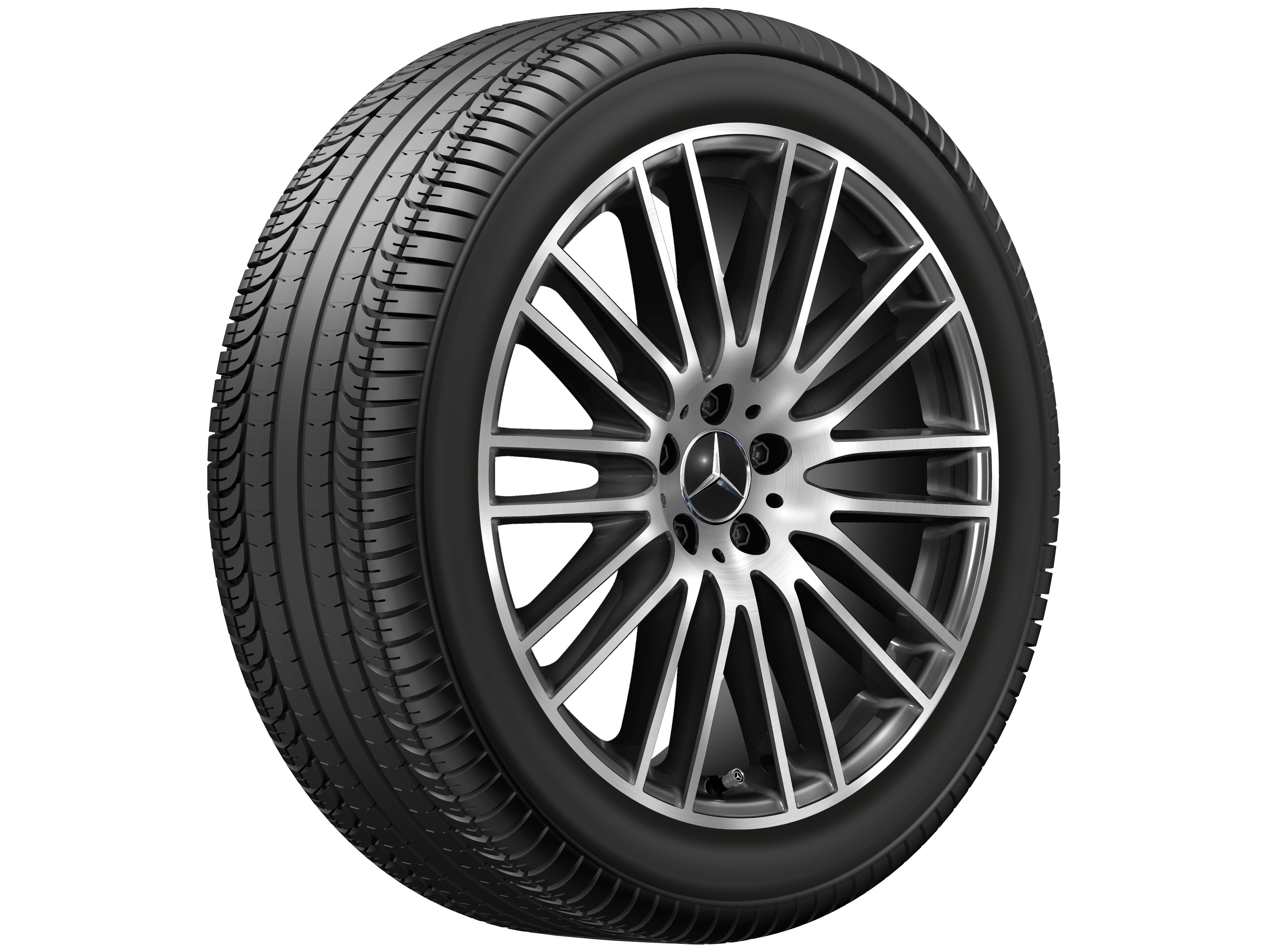 Llanta multirradio, 50,8 cm (20 pulgadas), diamantada brillante - 8,5 J x 20 ET 34,5, negro, pulido a alto brillo