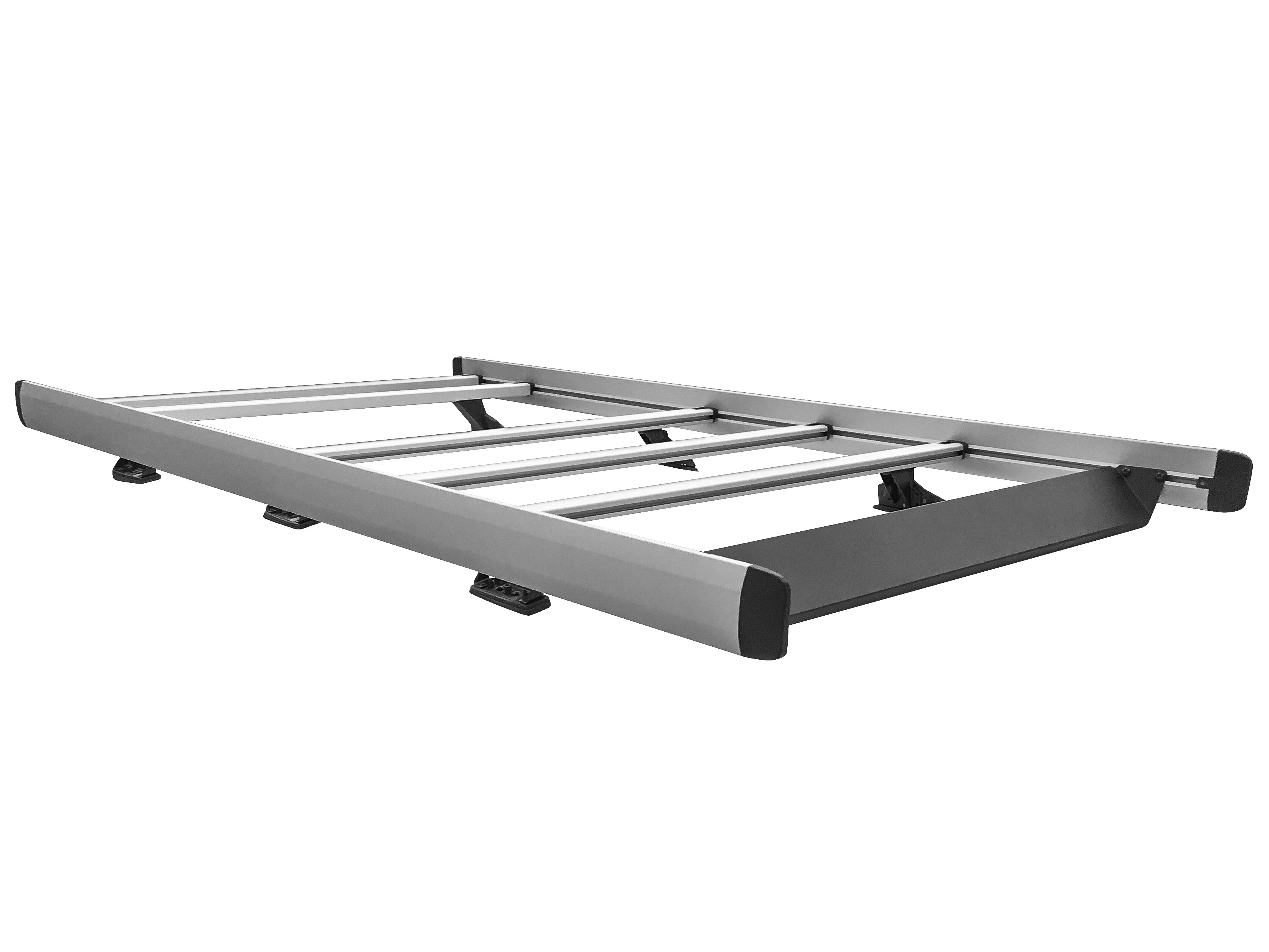 Baca, compacto, con rodillo de carga, para longitud L1 - Aluminio / Acero, negro-plata, Pintura