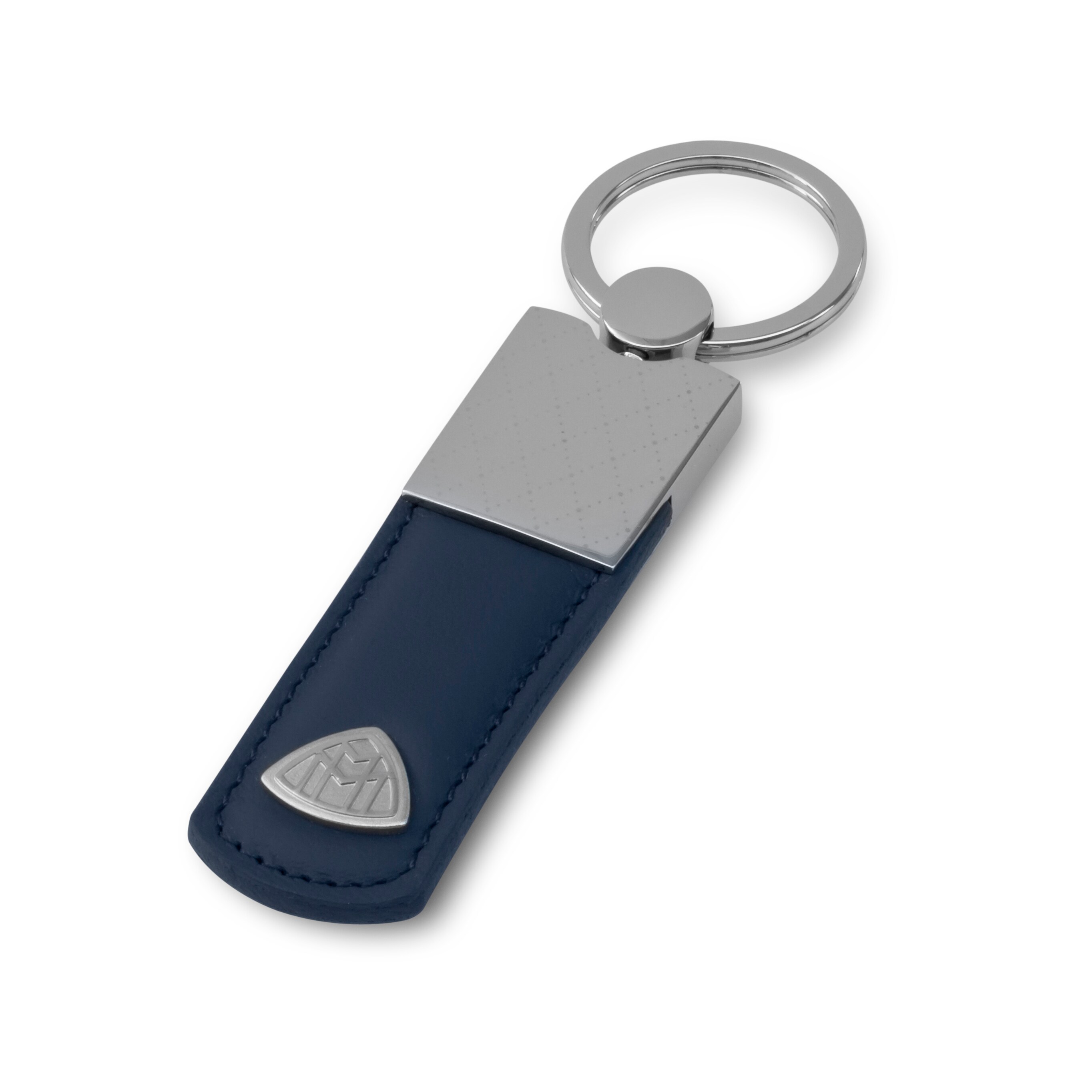 Llaveros, Mercedes-Maybach, Azul - azul / plata, Cuero / Acero inoxidable