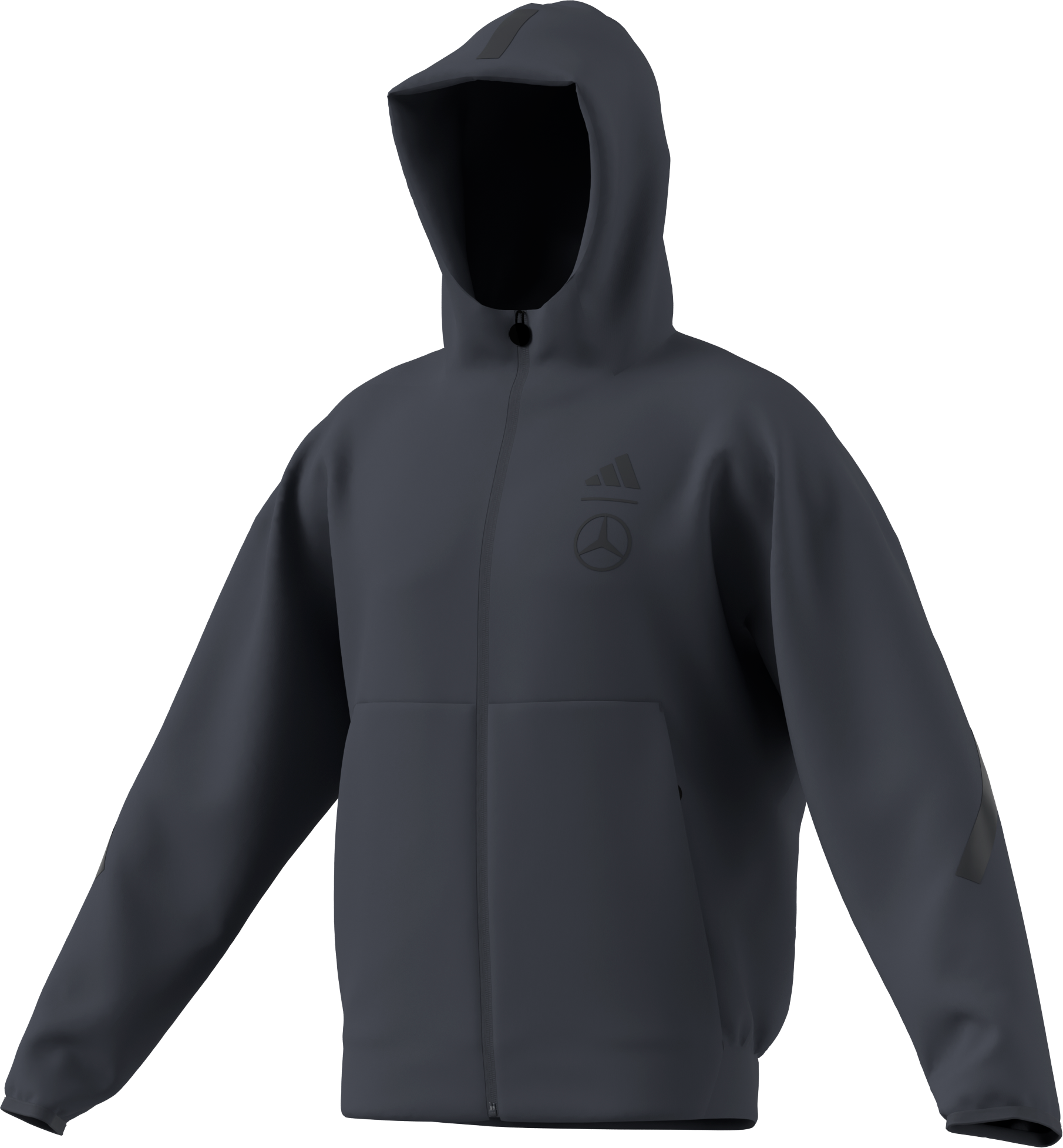 Sudadera con cremallera de caballero - gris, M