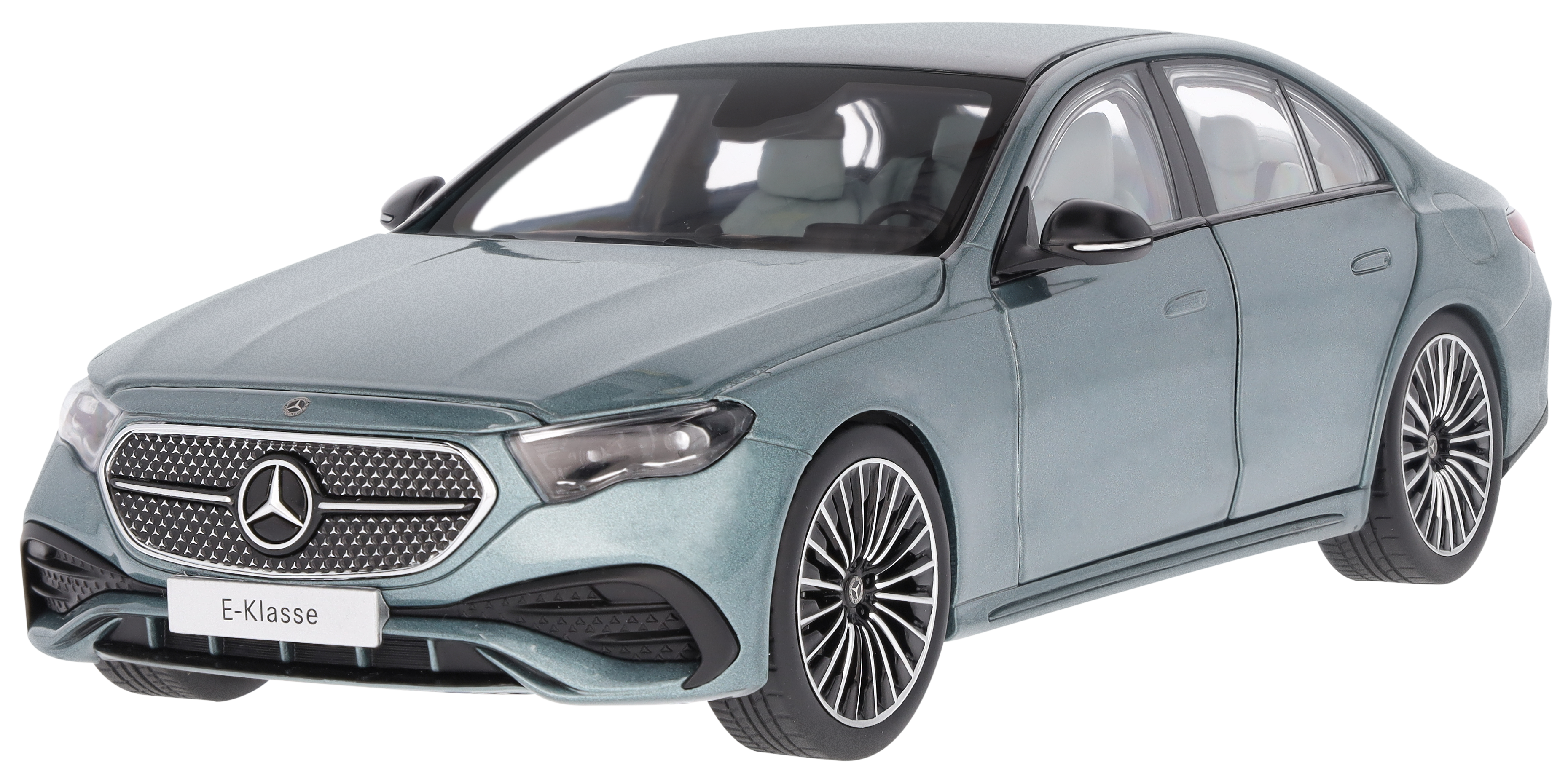 Clase E, Berlina, AMG Line, W214 - plata verde, iScale, 1:18