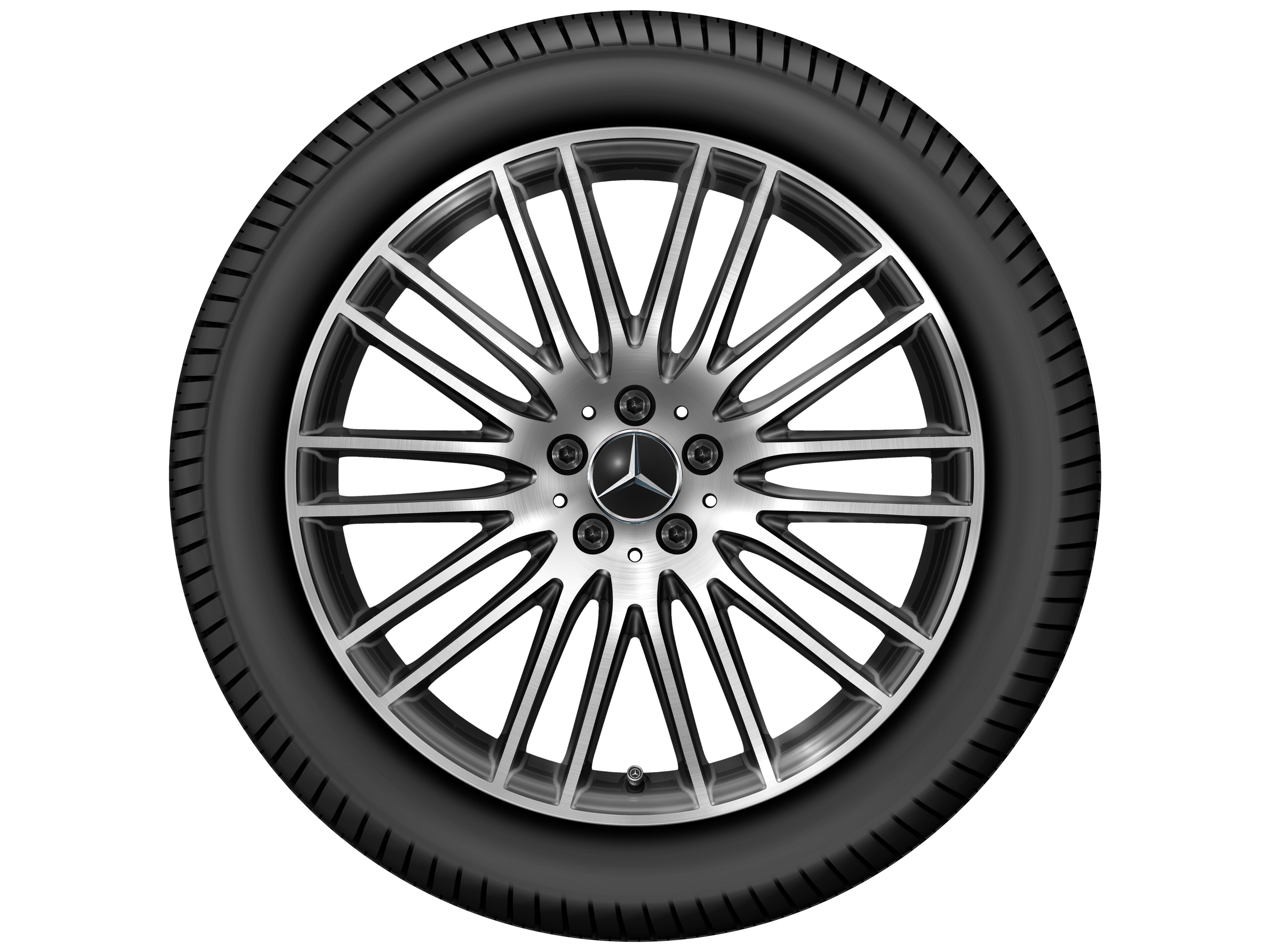 Llanta multirradio, 50,8 cm (20 pulgadas), diamantada brillante - 8,5 J x 20 ET 34,5, negro, pulido a alto brillo