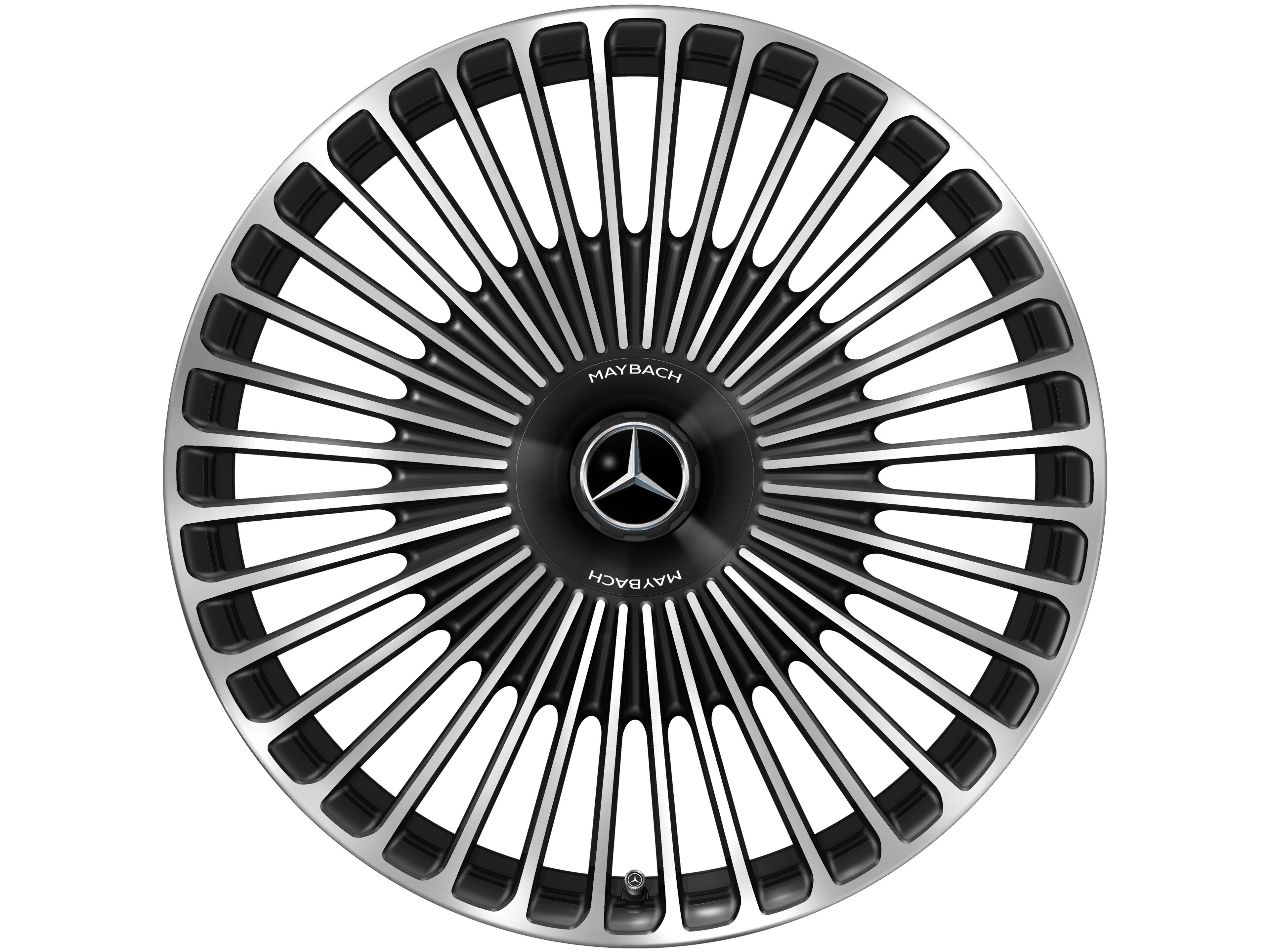 Llanta forjada AMG en diseño multirradio, 53,3 cm (21 pulgadas) - 9,5 J x 21 ET 56,1, negro, pulido a alto brillo