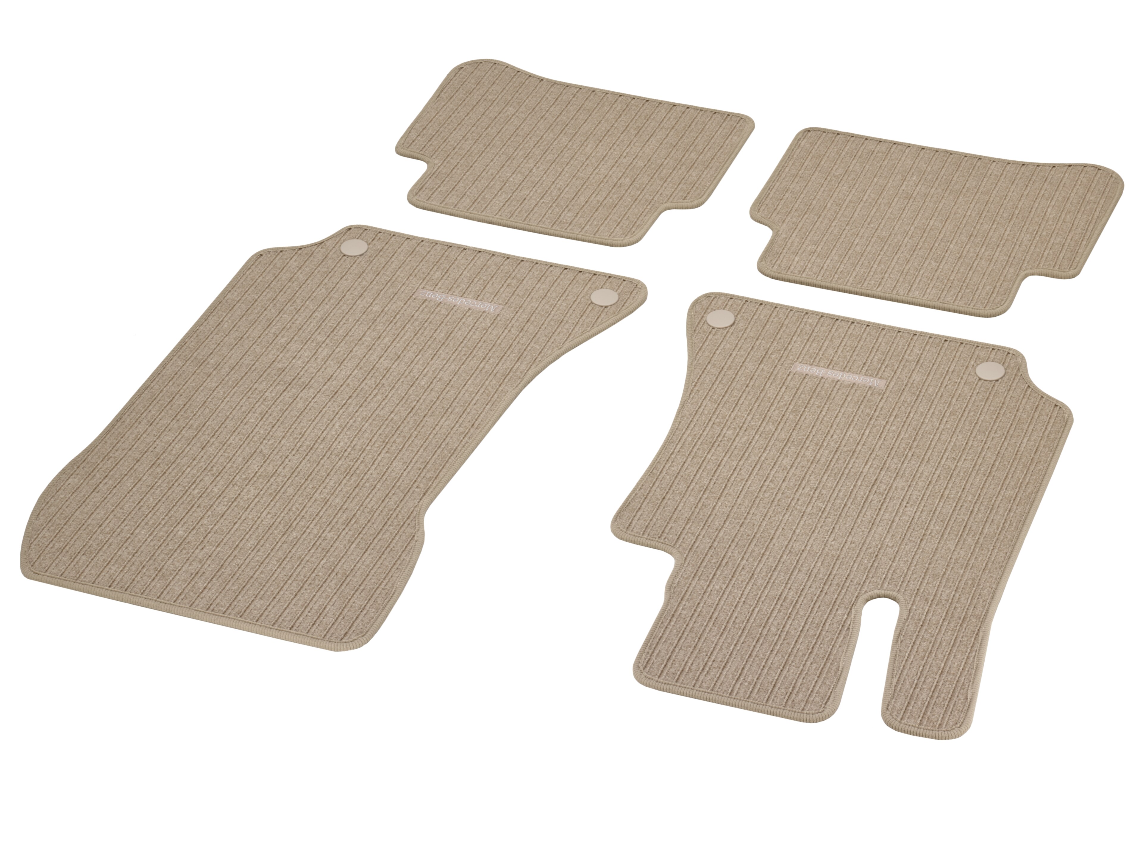 Alfombrillas de reps CLASSIC, Kit, 4 piezas - Dirección a la izquierda, beige seda