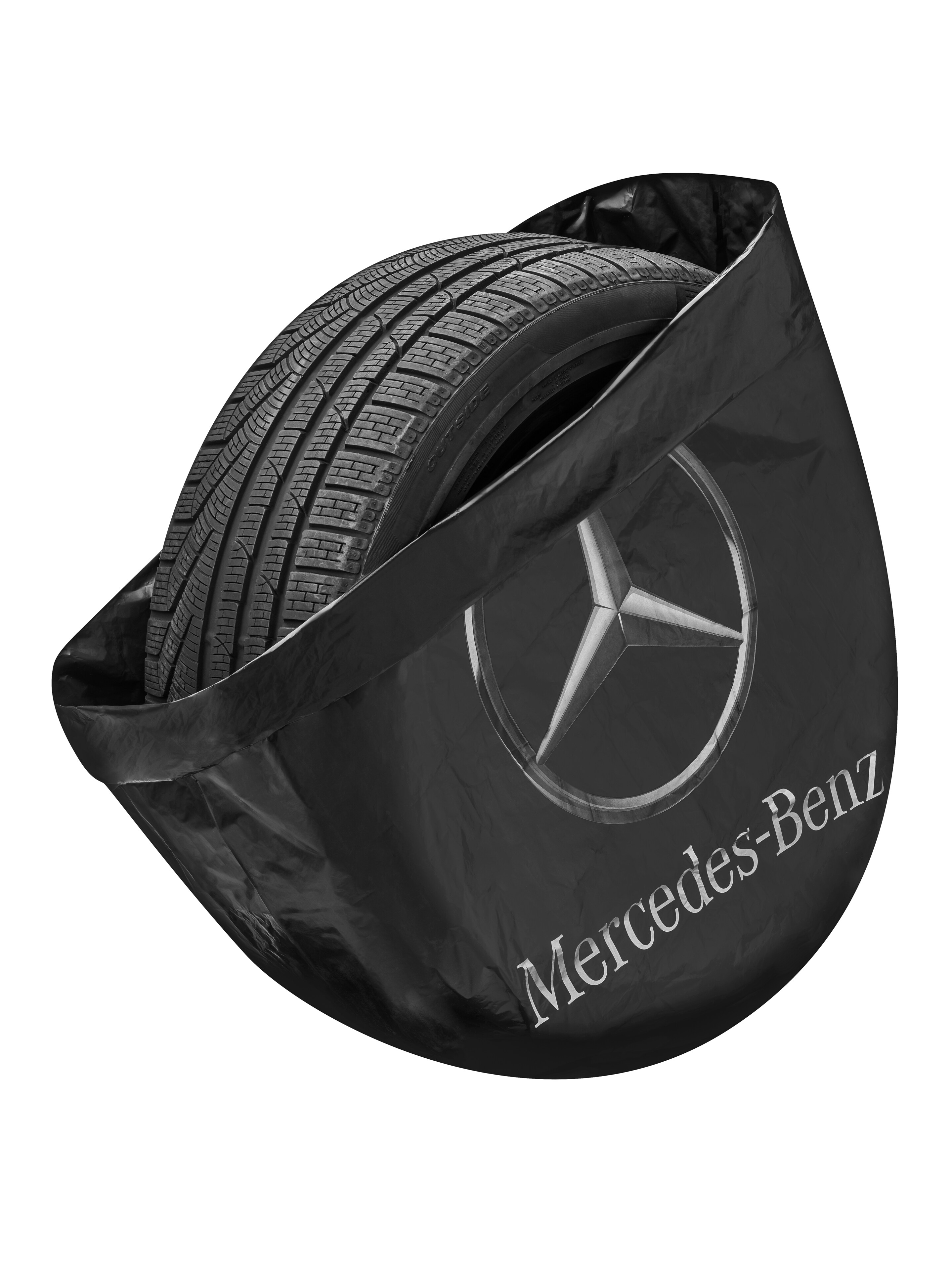 Bolsa para neumáticos - negro, Polietileno
