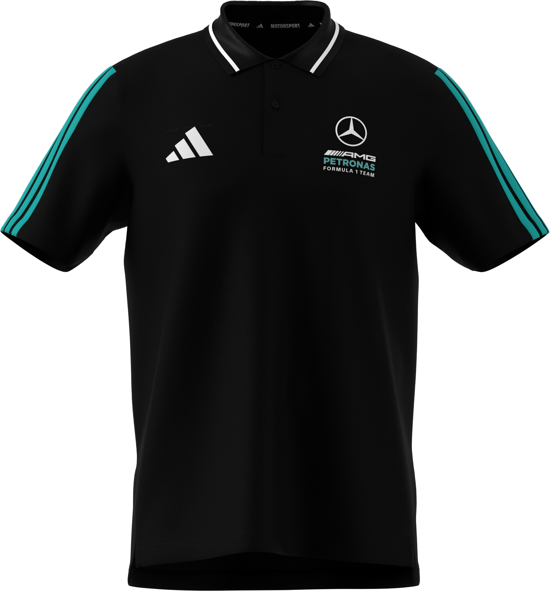 Polo de caballero, Mercedes-AMG F1 - negro, XXL