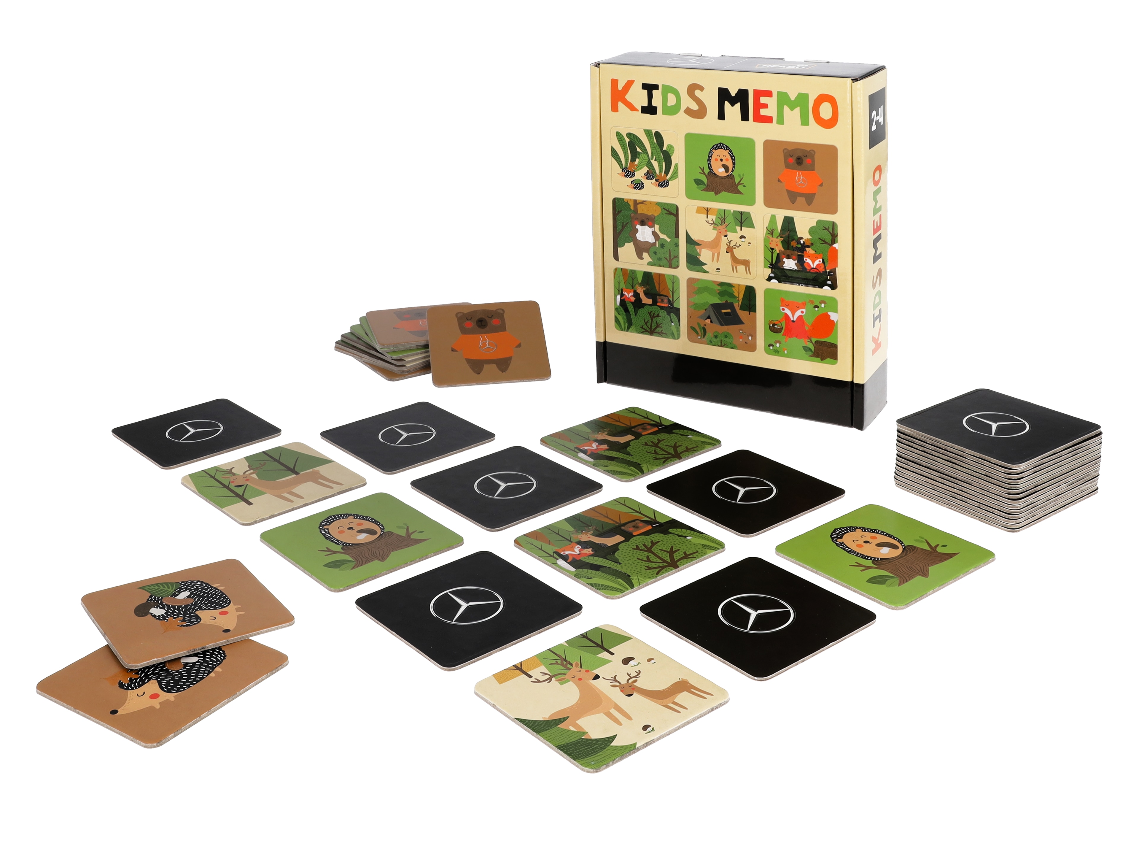 Juego "Kids Memo", Bosque - multicolor, Cartón, Headu