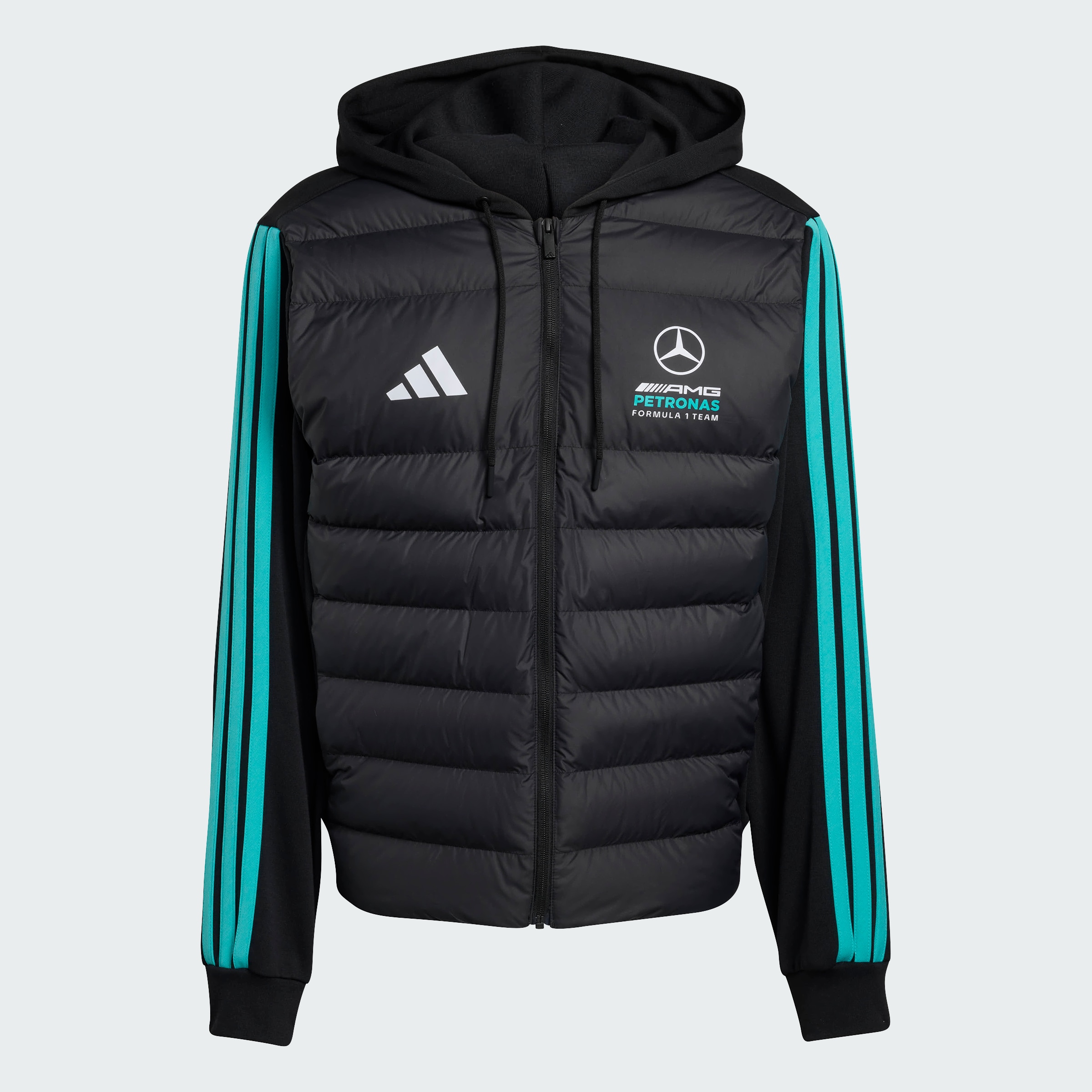 Chaqueta híbrida de caballero, Mercedes-AMG F1 - negro, XL