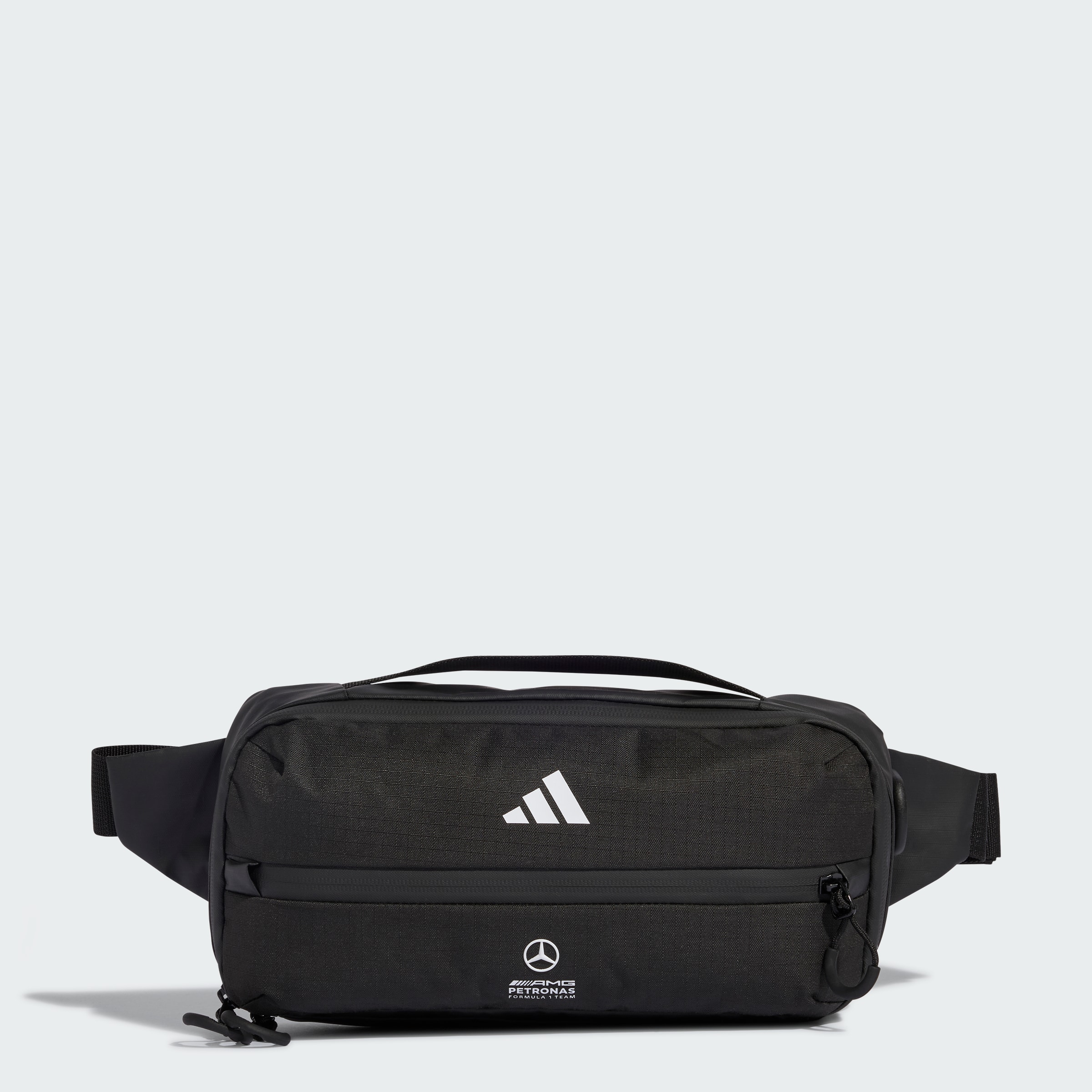 Riñonera, Mercedes-AMG F1 - negro, Poliéster (reciclado), adidas