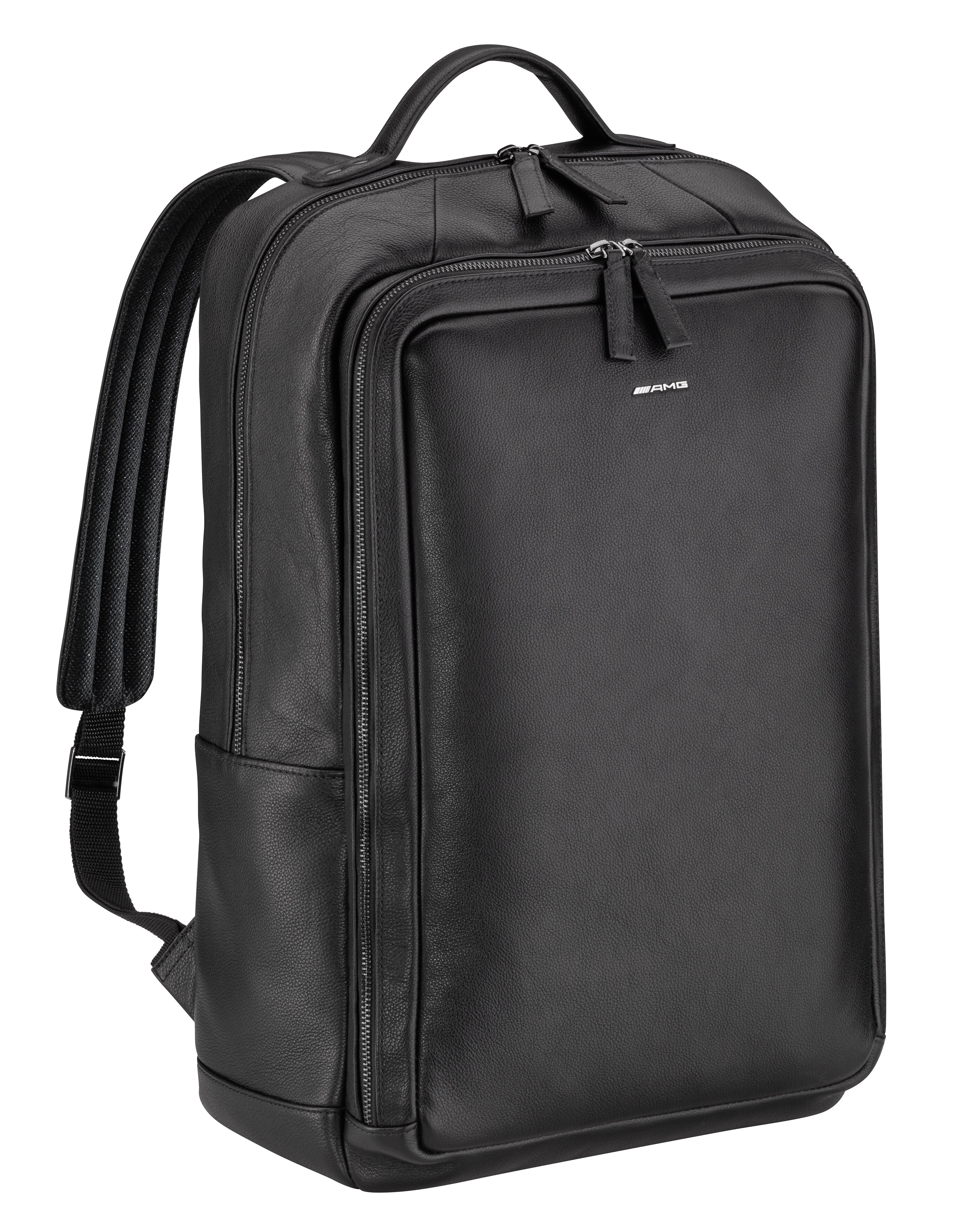 Mochila AMG - negro, Cuero bovino / Poliéster