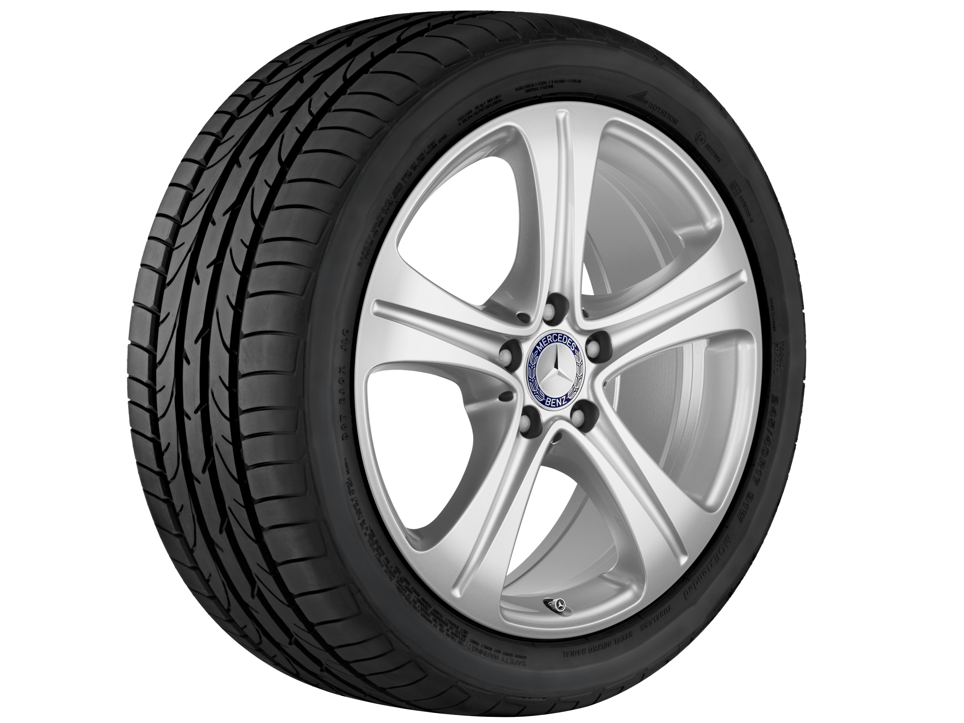 Llanta de 5 radios - 245/45 R18 XL 100R, 8 J x 18 ET 43